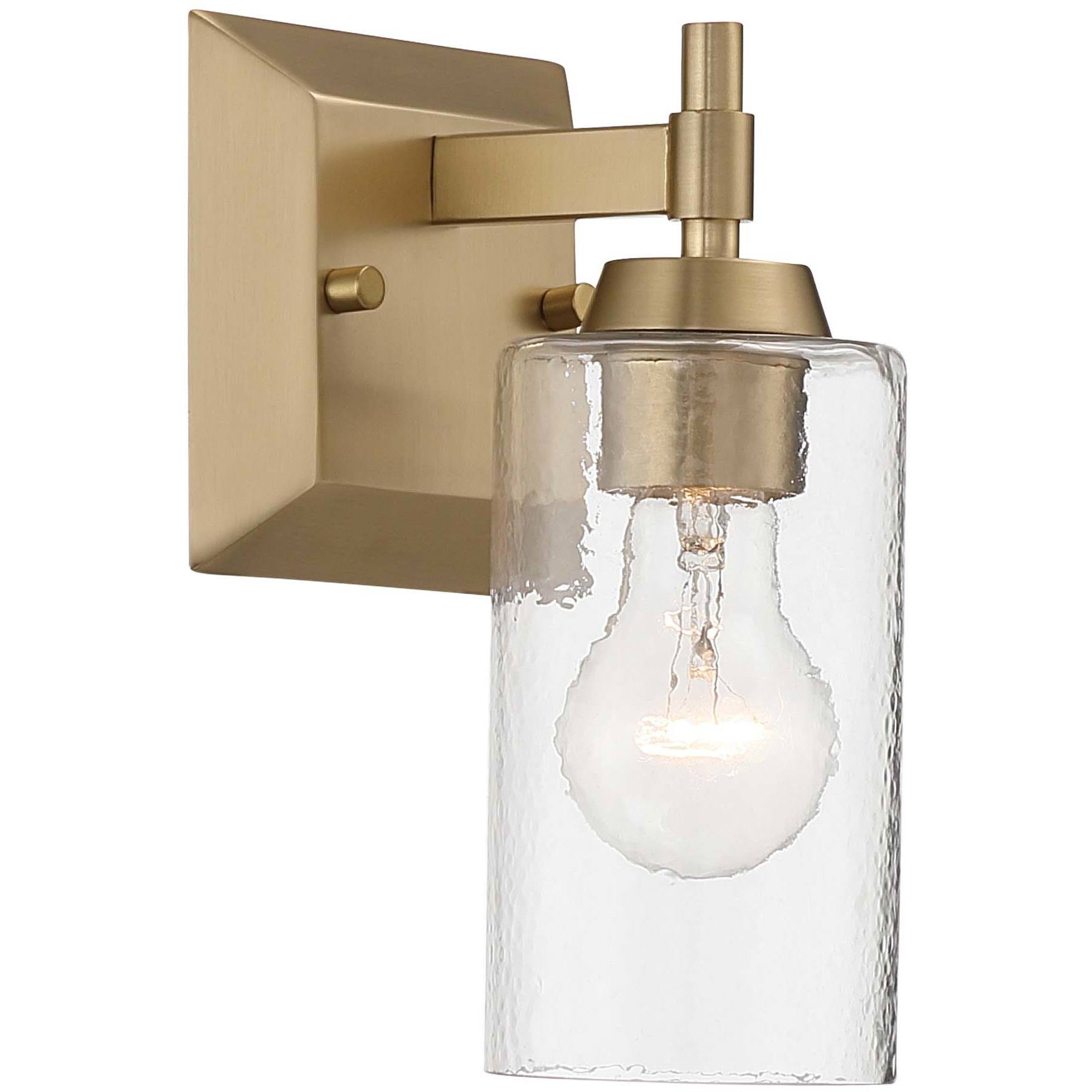 Yep Brilia 1 Light 4.88 inch Brushed Champagne Brass Wall Sconce Wall Light