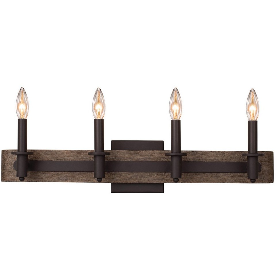 Duluth 4 Light 26 inch Satin Bronze Bath Vanity Light Wall Light