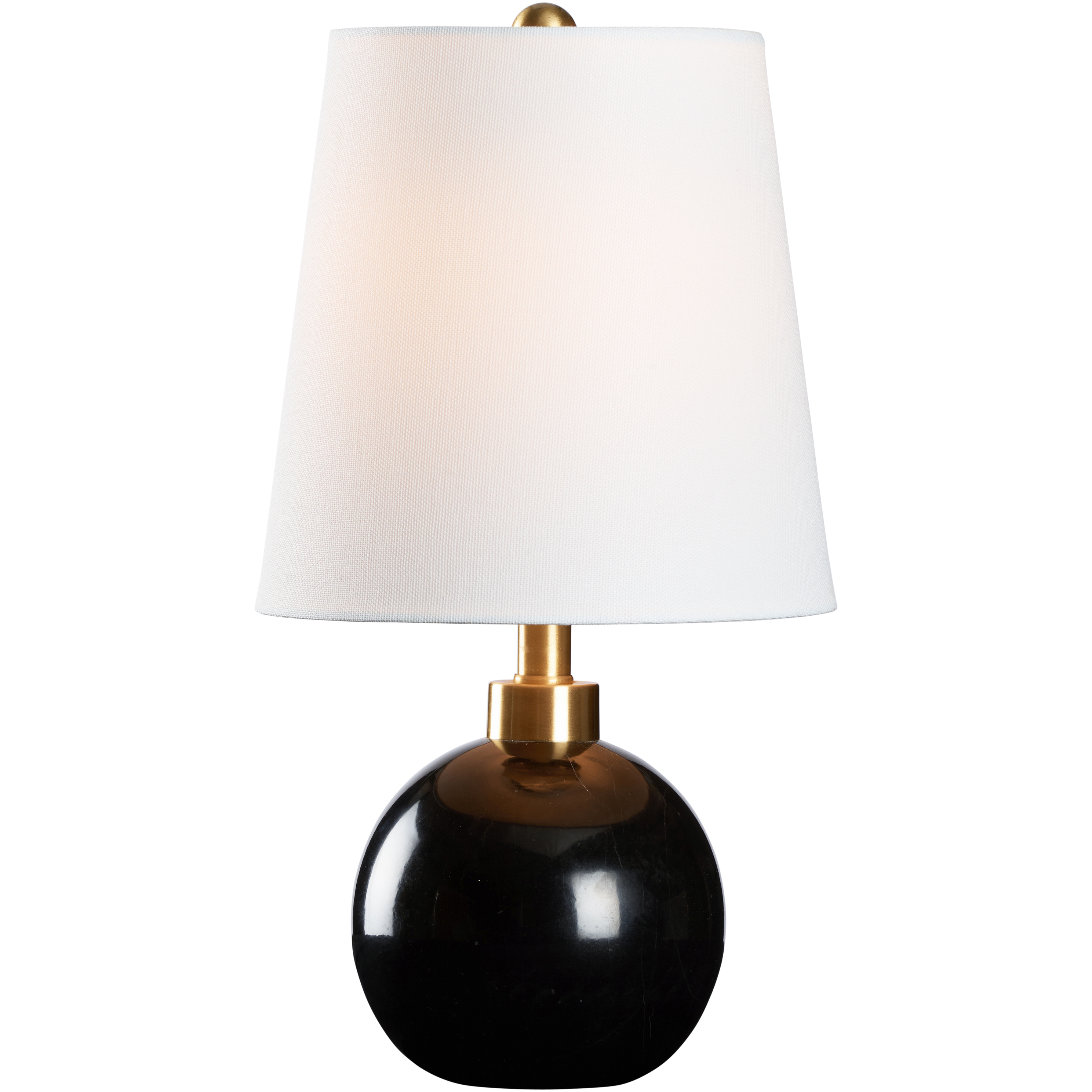 Orb 10.5 inch 60 watt Black Table Lamp Portable Light
