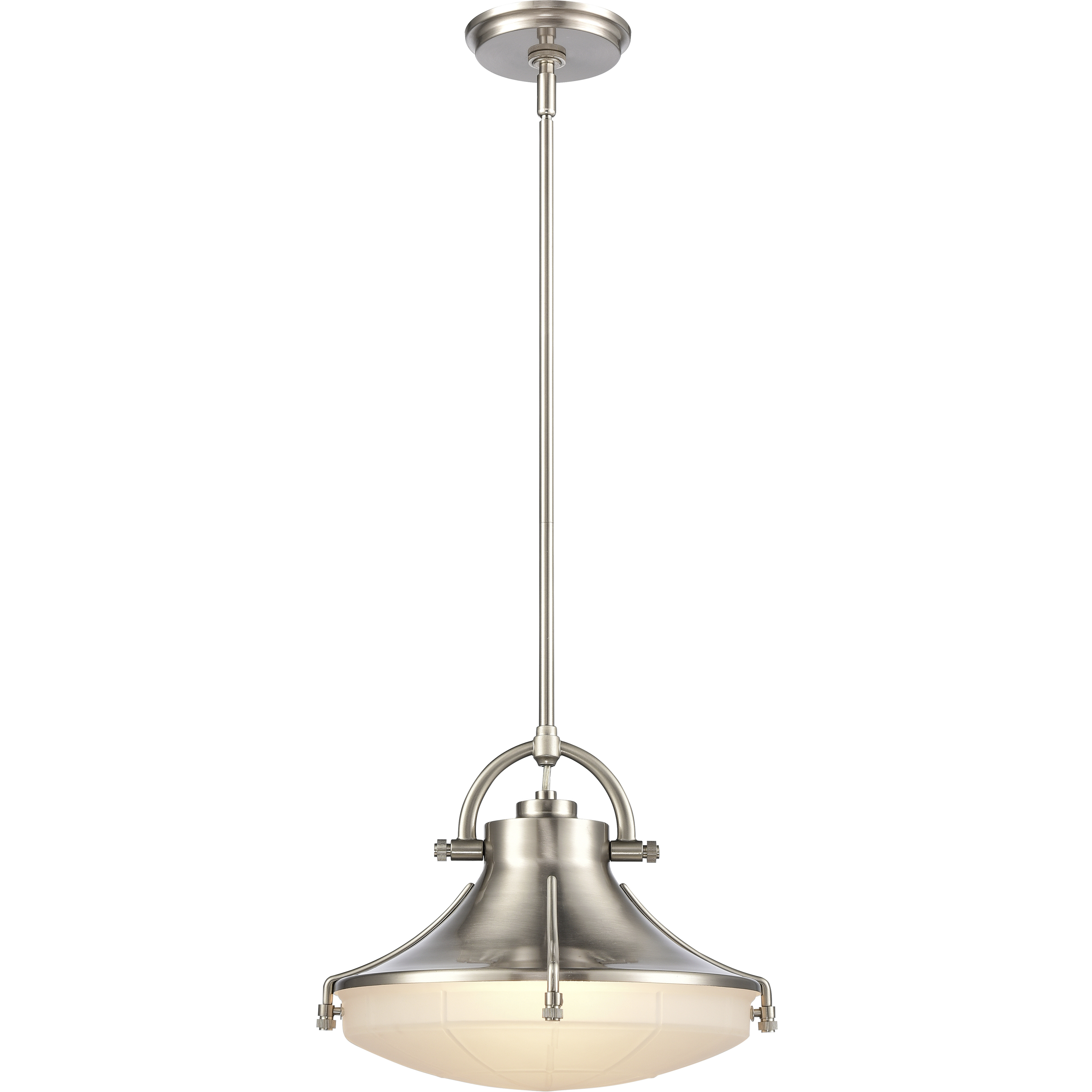 Urbanite 1 Light 13 inch Satin Nickel Pendant Ceiling Light
