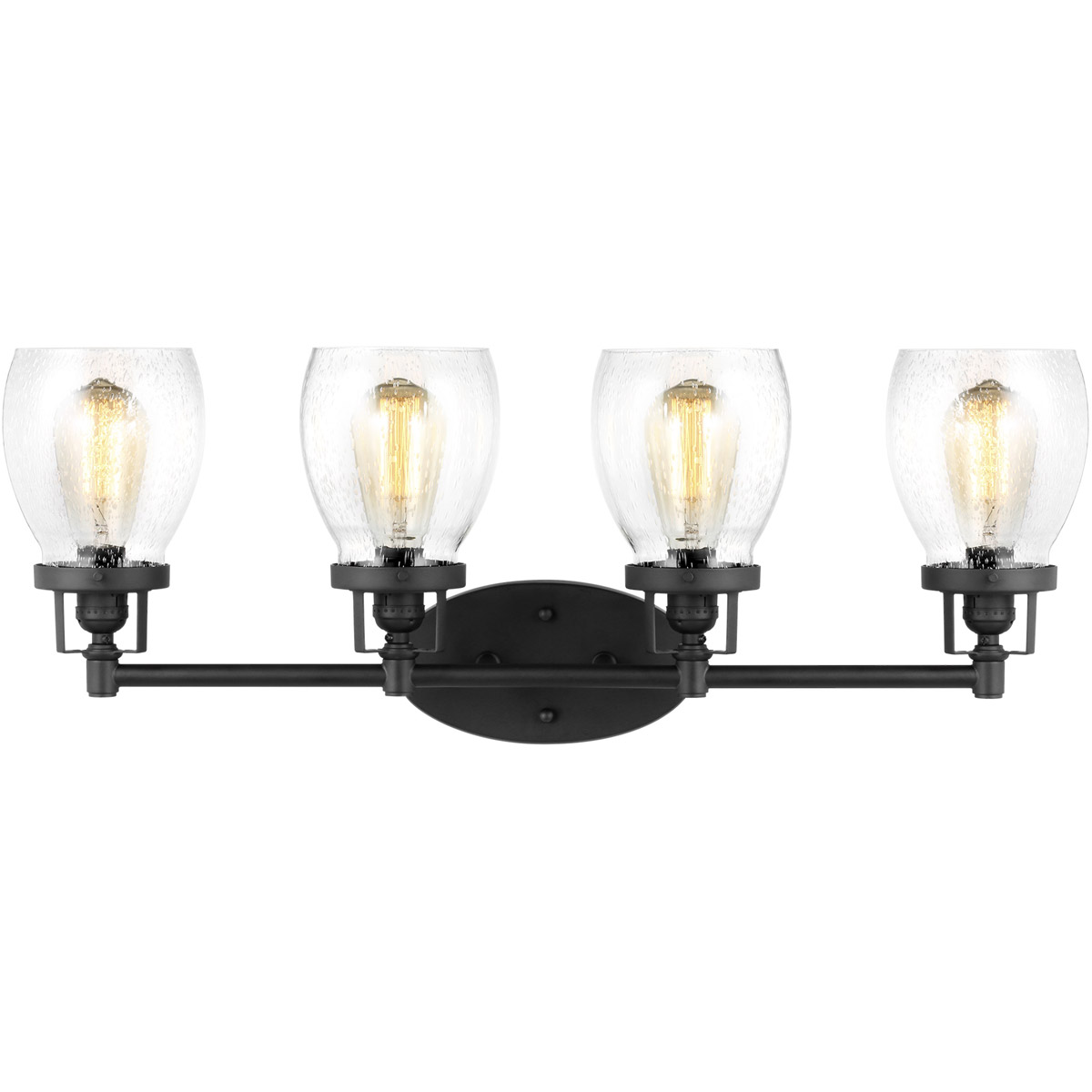 Belton 4 Light 28.75 inch Midnight Black Wall Bath Fixture Wall Light