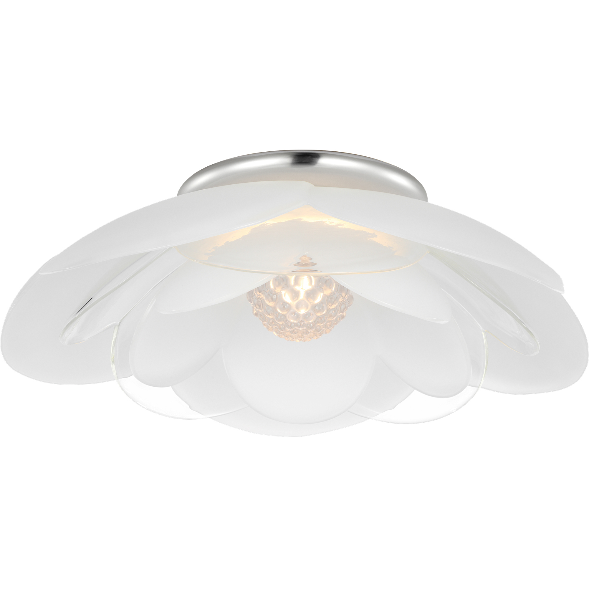Barbara Barry Petaluma LED 15.5 inch Soft Silver Flush Mount Ceiling Light