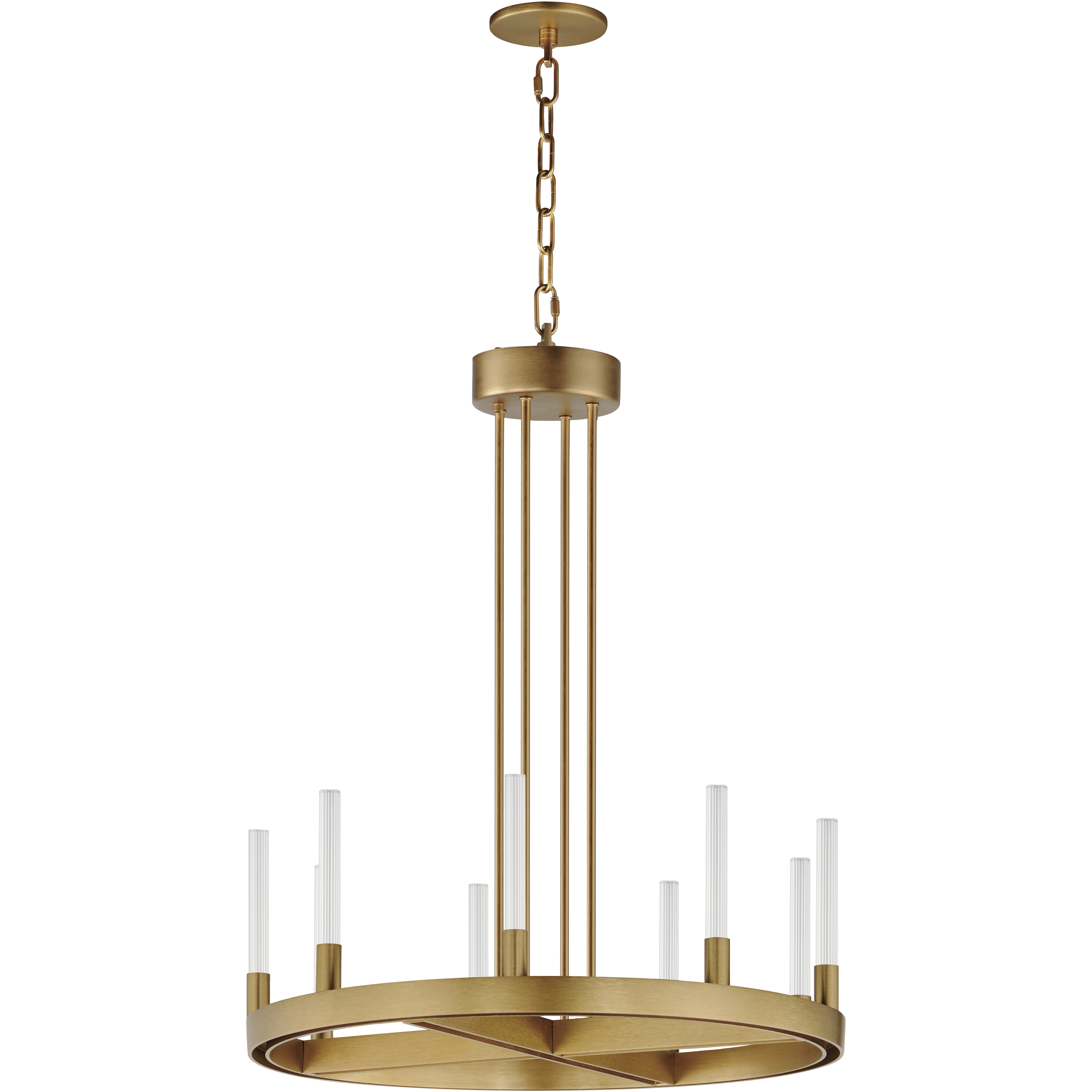 Ovation LED 23.5 inch Gold Single-Tier Chandelier Ceiling Light