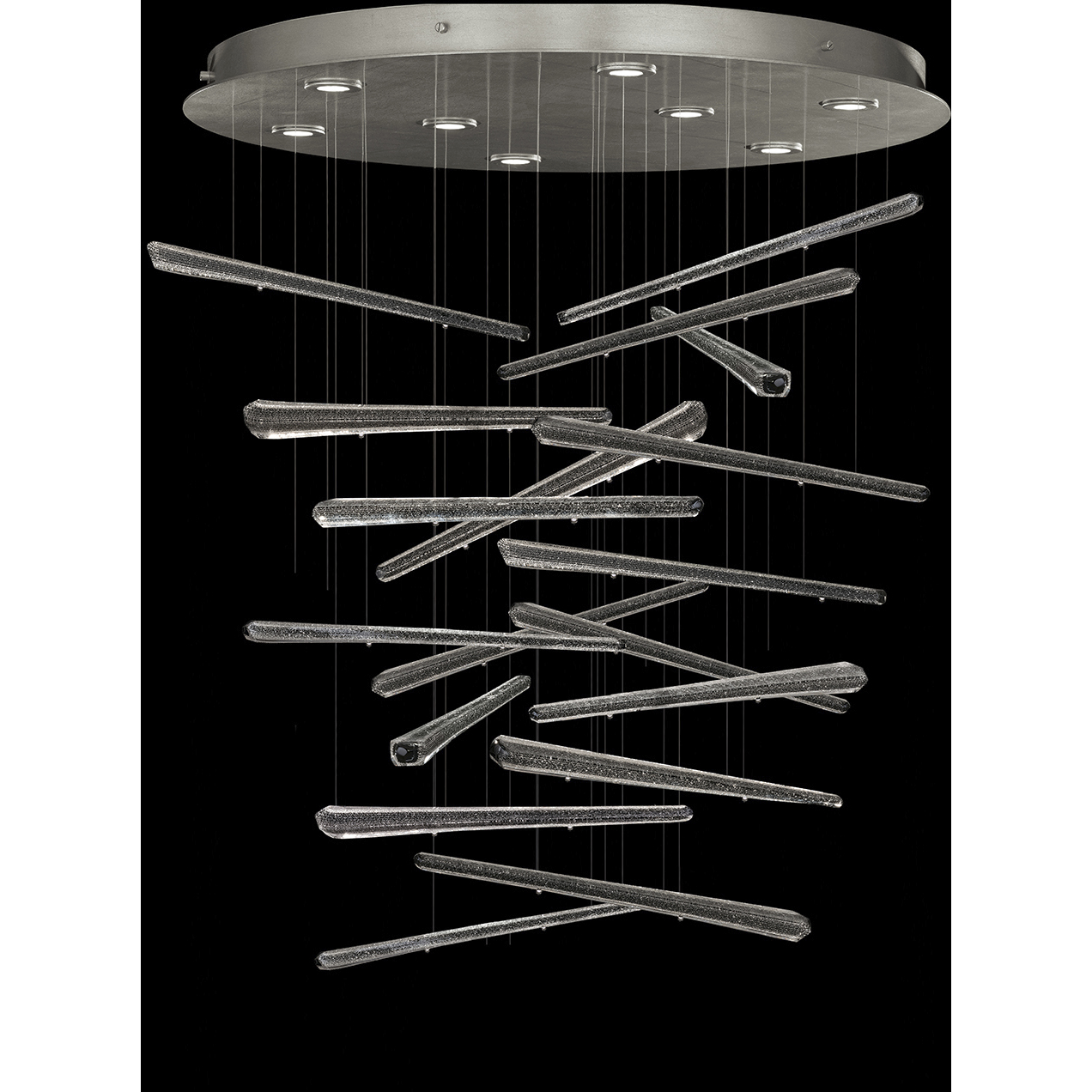 Elevate 8 Light 34 inch Silver Pendant Ceiling Light
