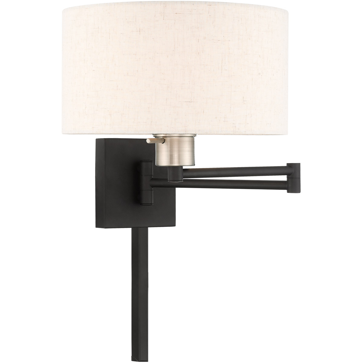 Allison 24.25 inch 100 watt Black Swing Arm Wall Lamp Wall Light