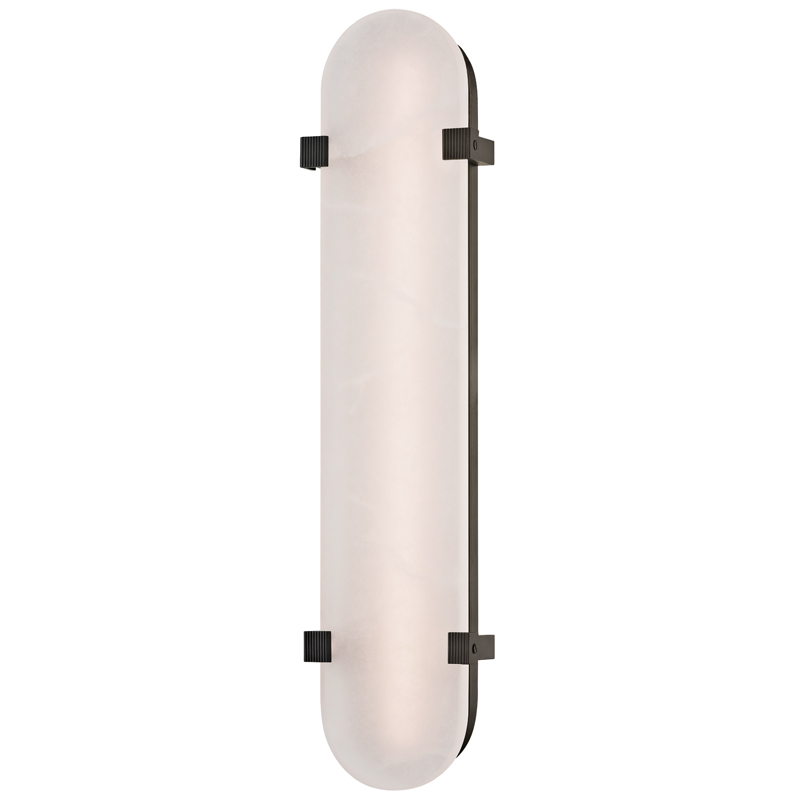 Skylar LED 5 inch Old Bronze ADA Wall Sconce Wall Light, Spanish Alabaster