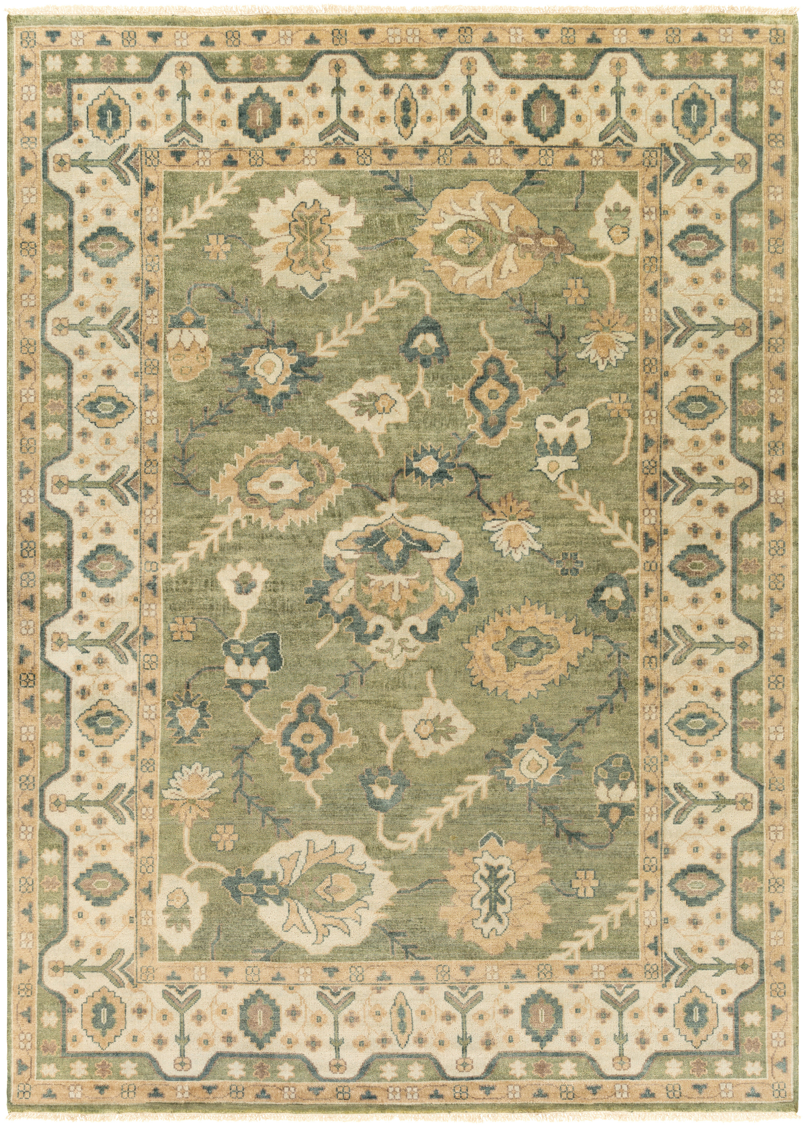 Fantasia 132 X 96 inch Dusty Sage Rug, Rectangle