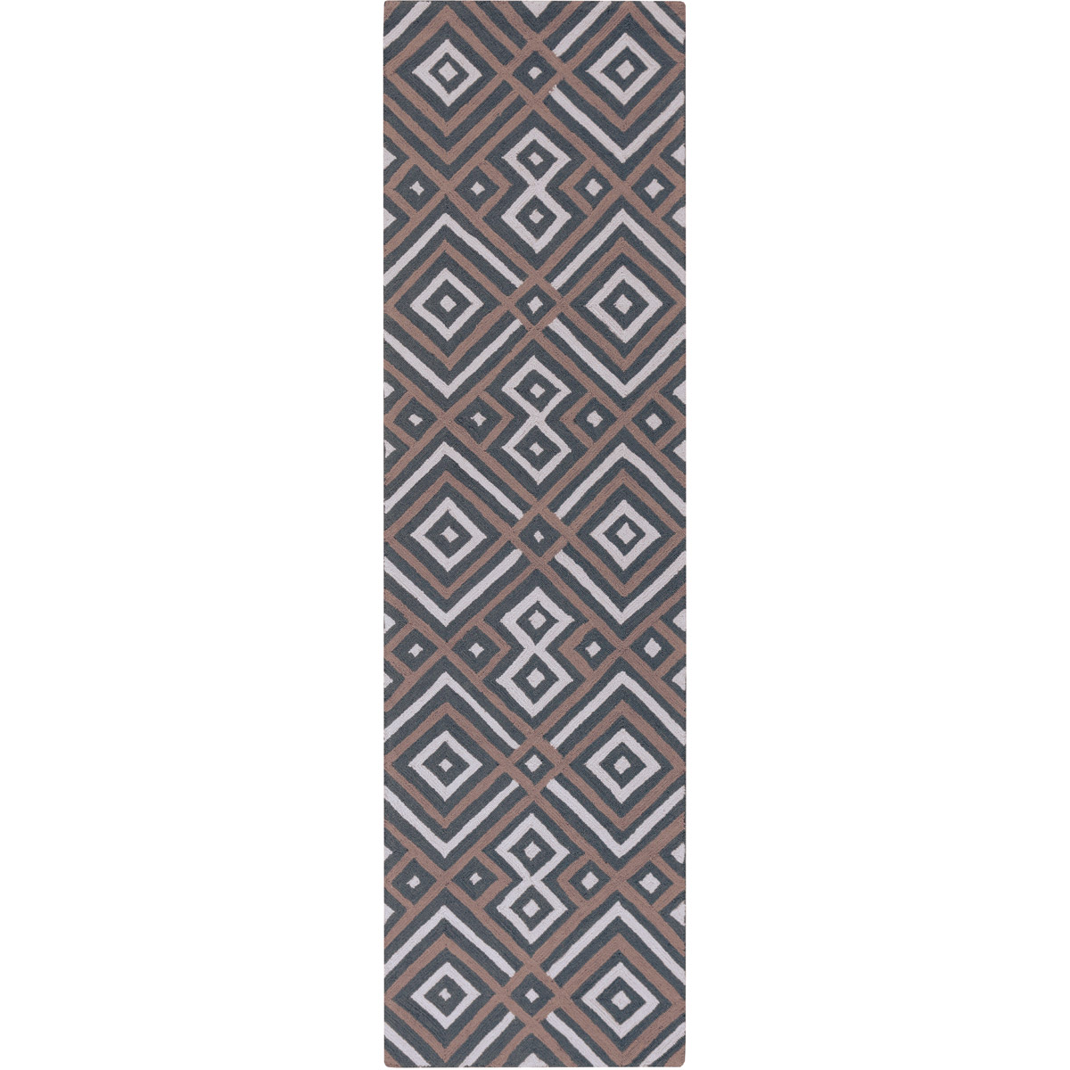 Brentwood 66 X 42 inch Charcoal, Camel, Ivory Rug