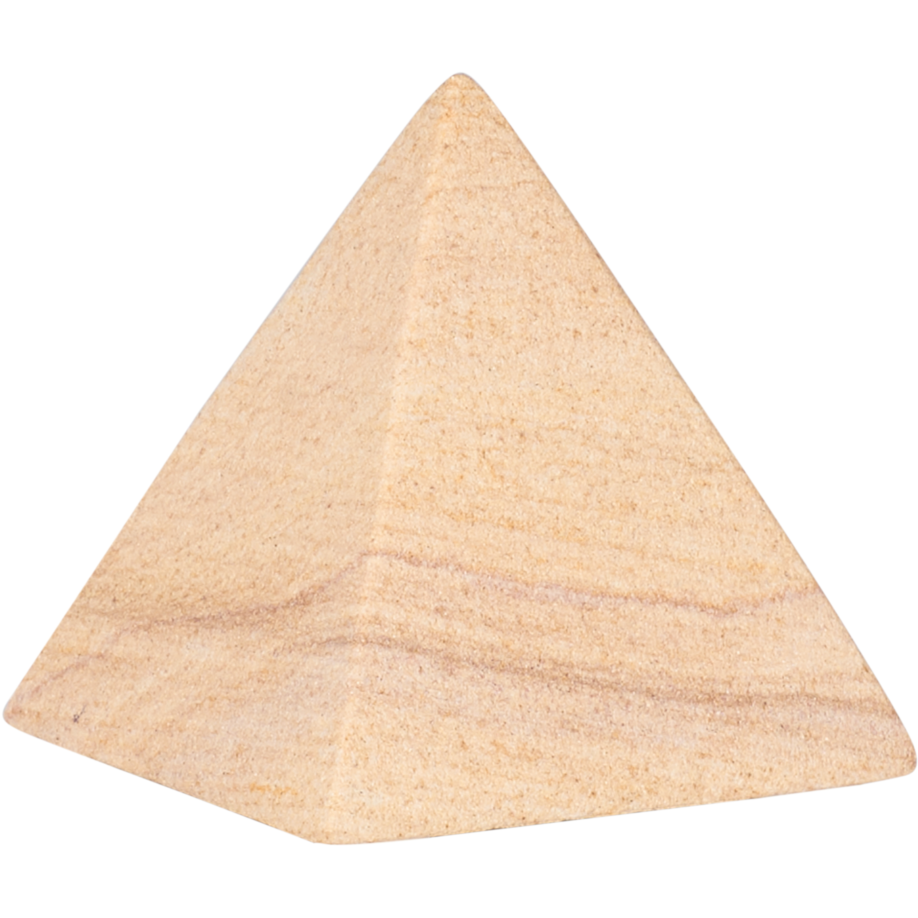 Icarus Brown Pyramid Decorative Object, Small