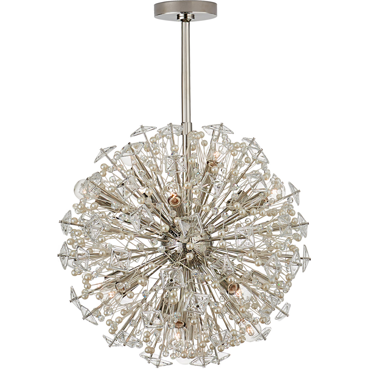 kate spade new york Dickinson 17 Light 22.25 inch Polished Nickel Chandelier Ceiling Light, Medium