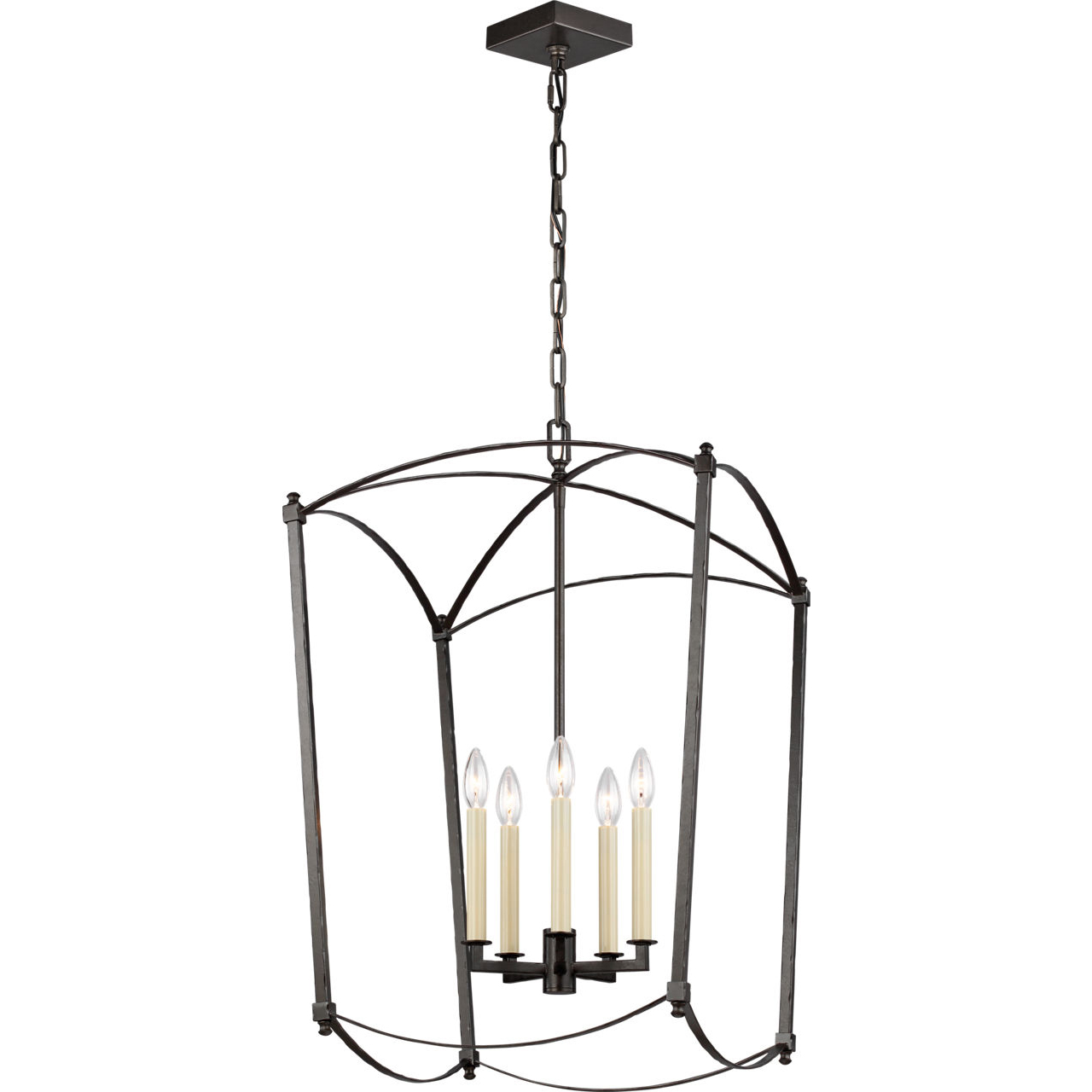 Sean Lavin Thayer 5 Light 19.25 inch Smith Steel Lantern Chandelier Ceiling Light