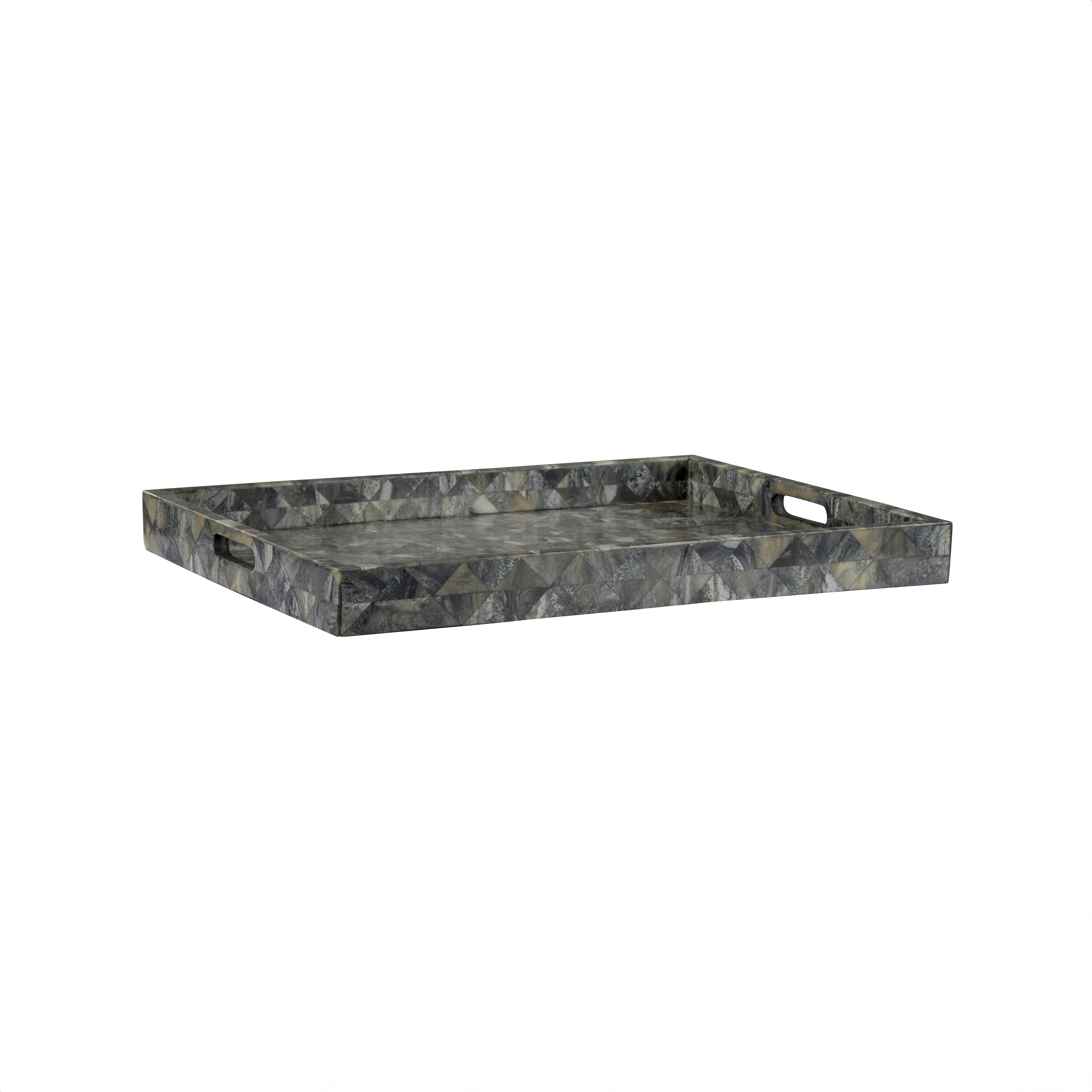 Greer Gray Tray, Large