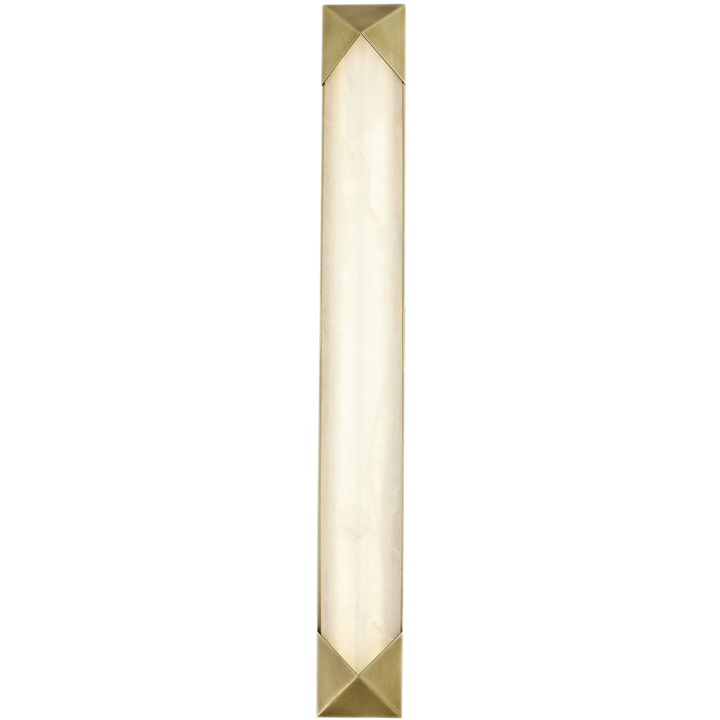 Caesar LED 3 inch Vintage Brass/Alabaster ADA Wall/Ceiling Light Wall Light