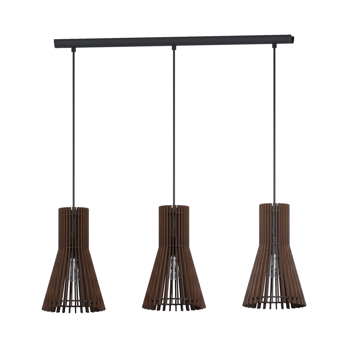 Atenza 3 Light 31.13 inch Matte Nickel Linear Pendant Ceiling Light