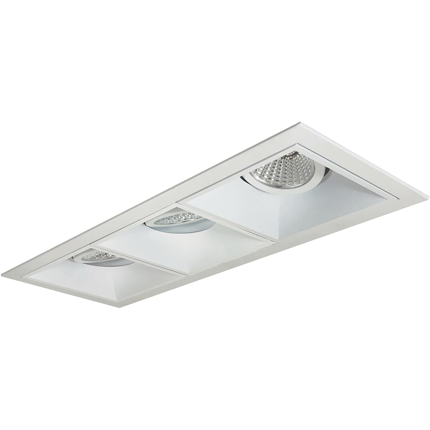 Iolite MLS Matte Powder White Recessed Trim Set