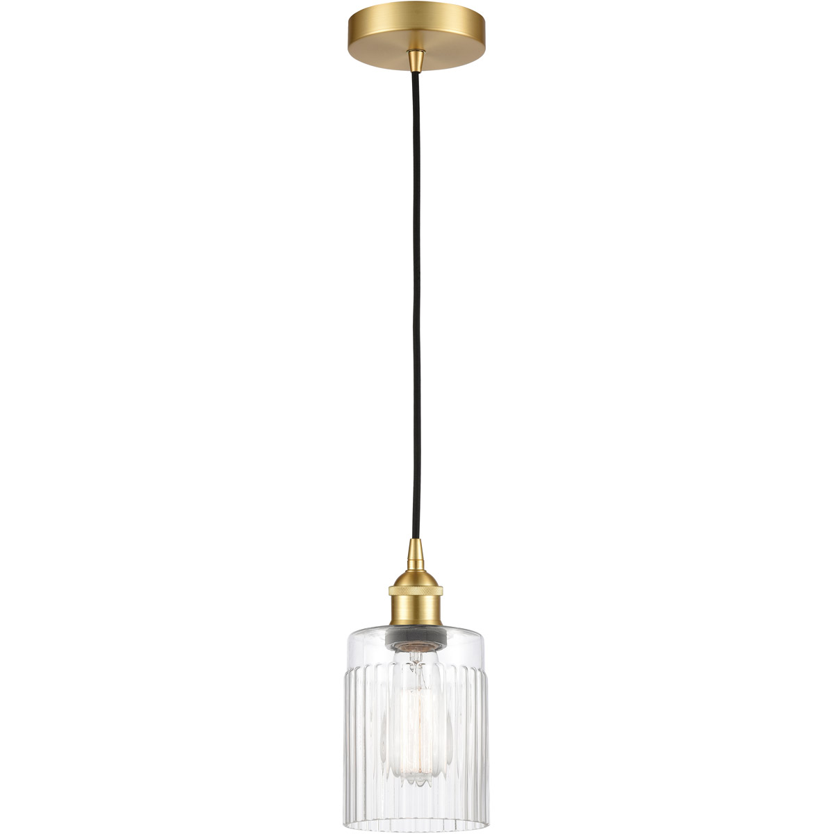 Edison Hadley 1 Light 5 inch Satin Gold Mini Pendant Ceiling Light