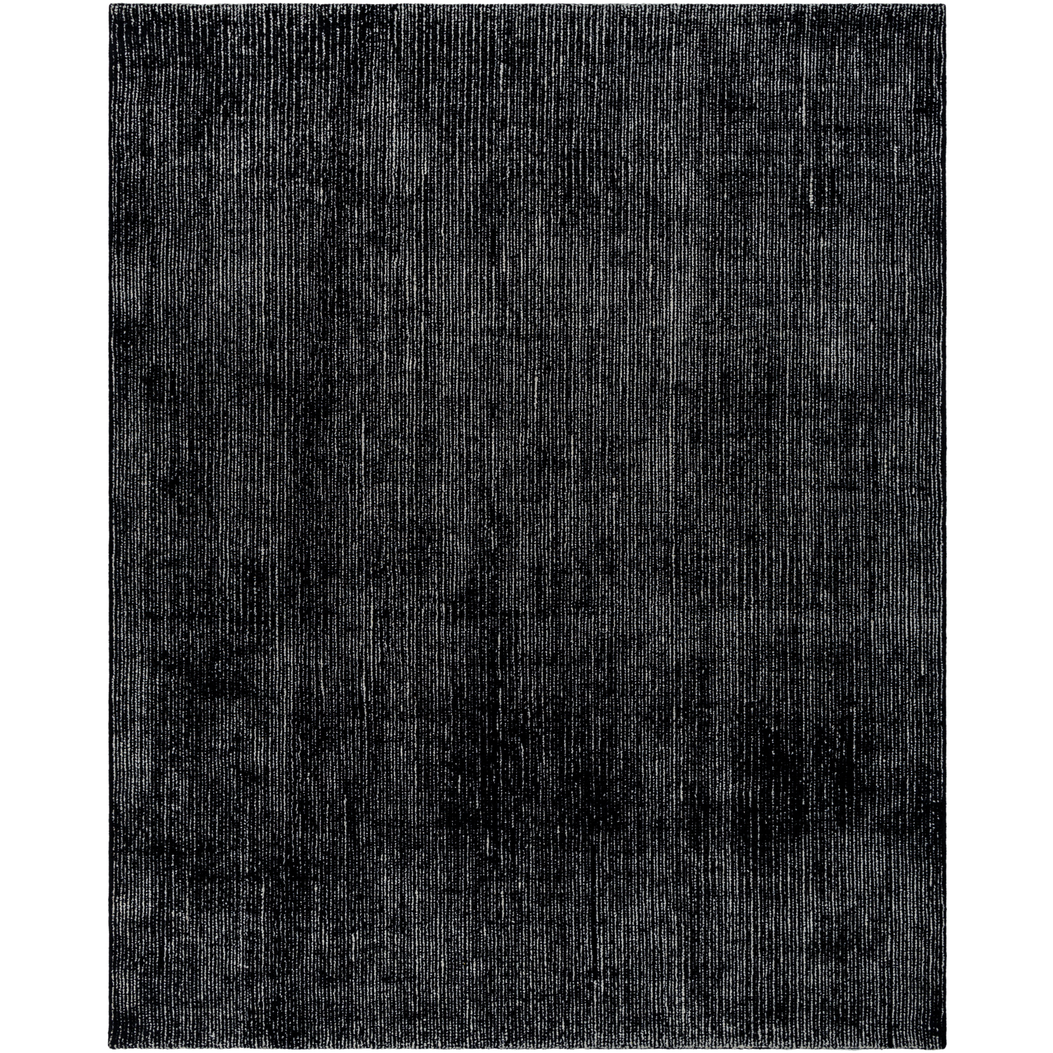 Messina 120 X 96 inch Black/White Handmade Rug in 8 x 10, Rectangle