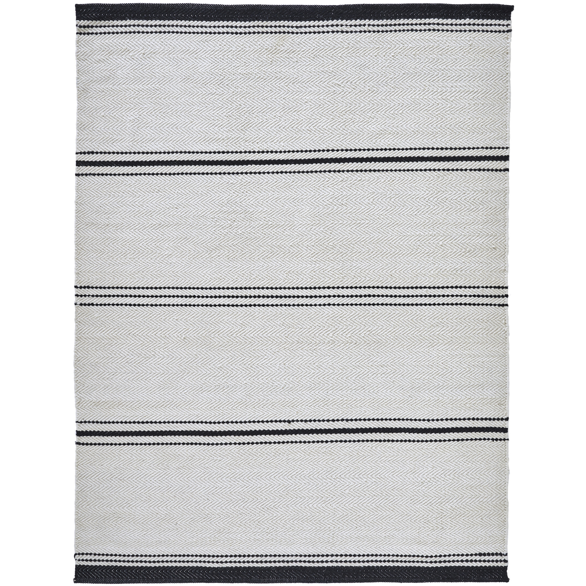Alice 87 X 63 inch Ivory and Black Rug, 5&rsquo;3" x 7&rsquo;3" ft