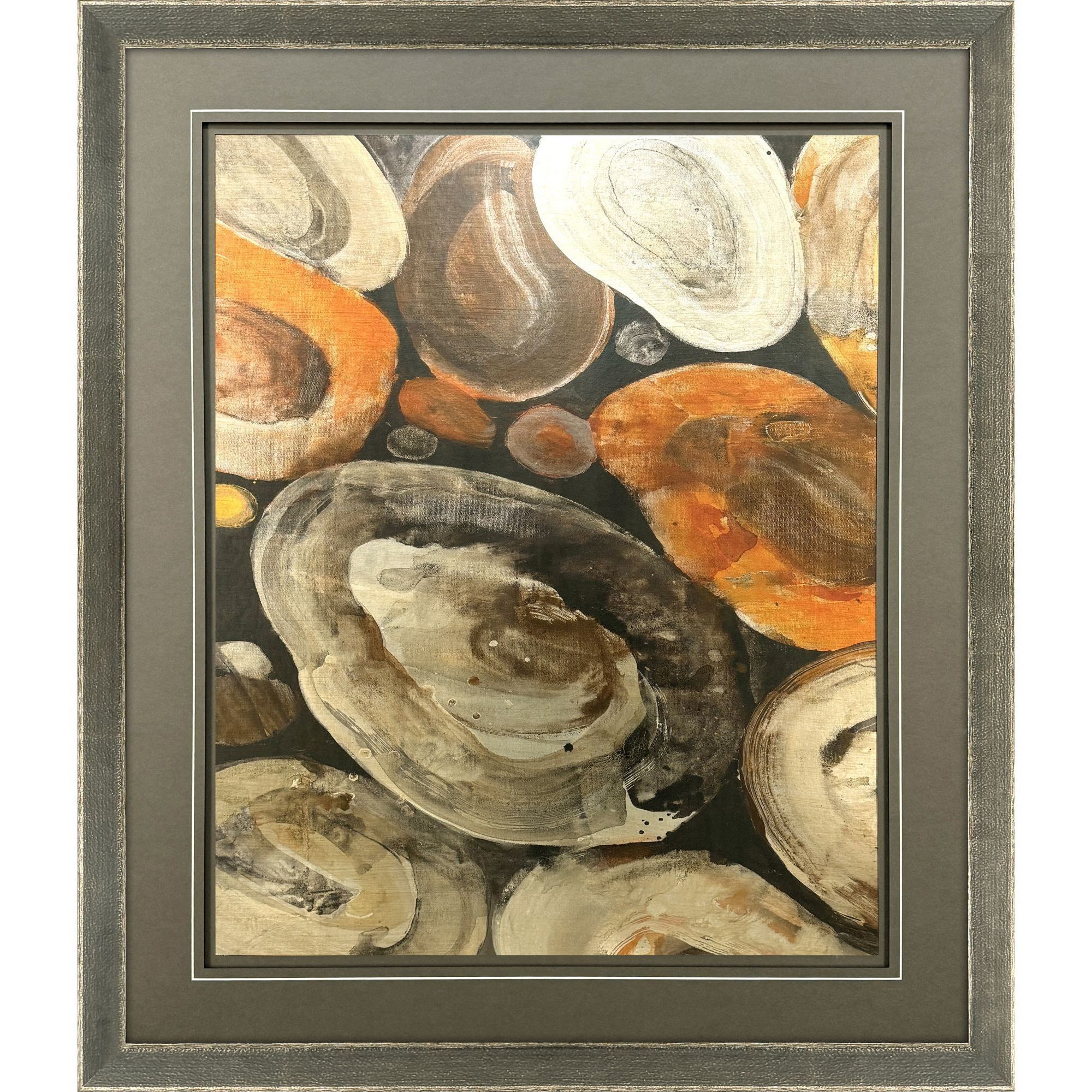 Autumn Brown and Black and Orange and Rust Framed Art, The Studio
