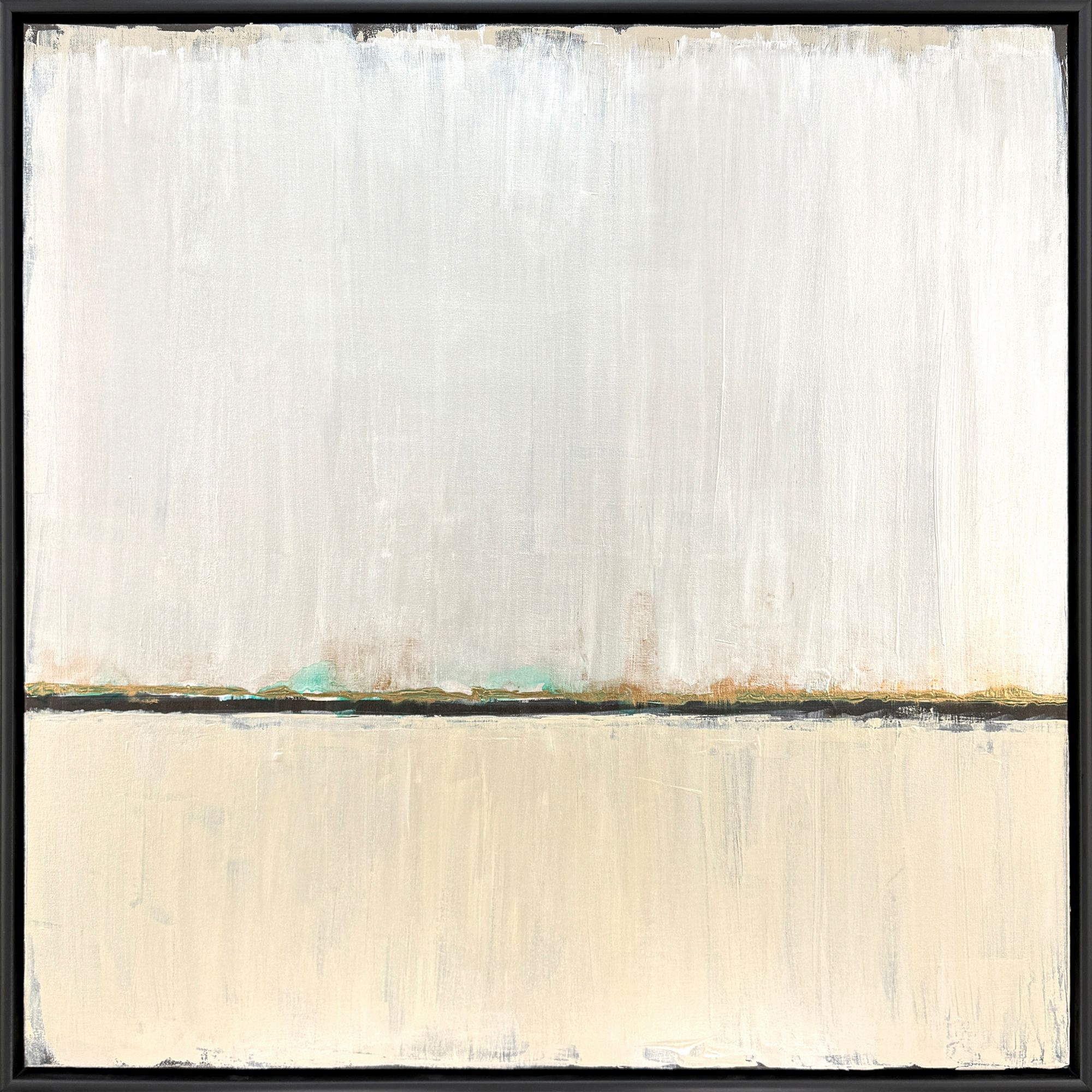 The Divide I Beige and Brown and Neutral Canvas, The Studio