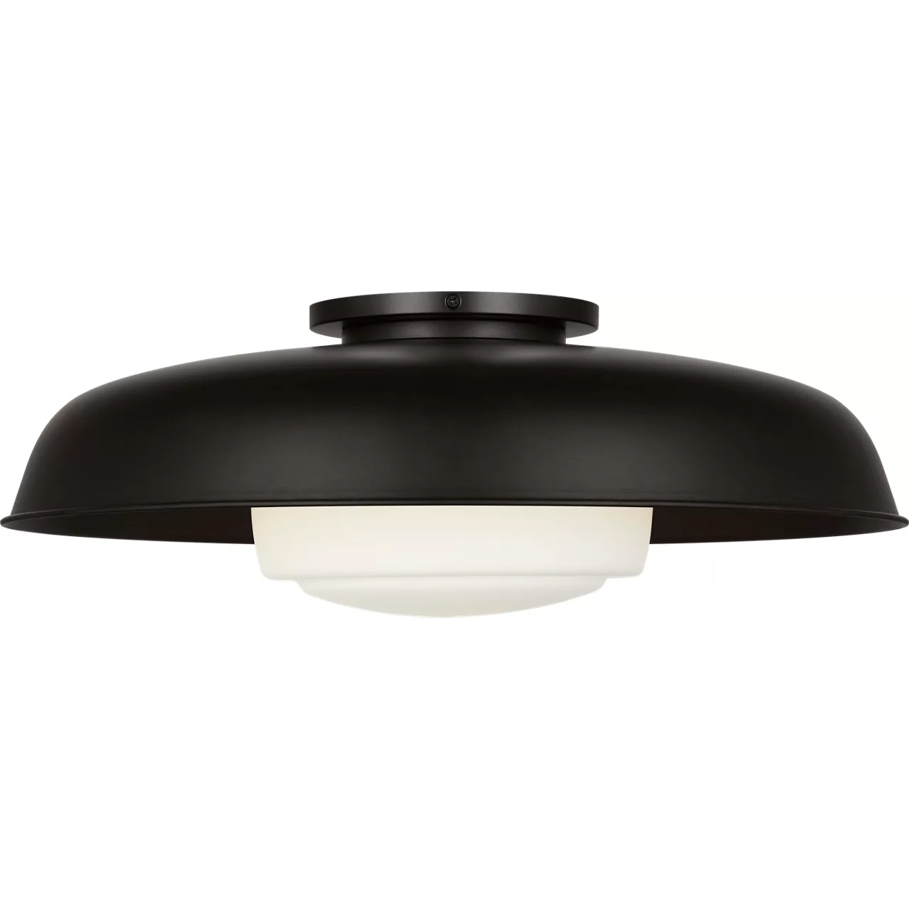 Richard June Liora 1 Light 20.3 inch Aged Iron Flush Mount Ceiling Light