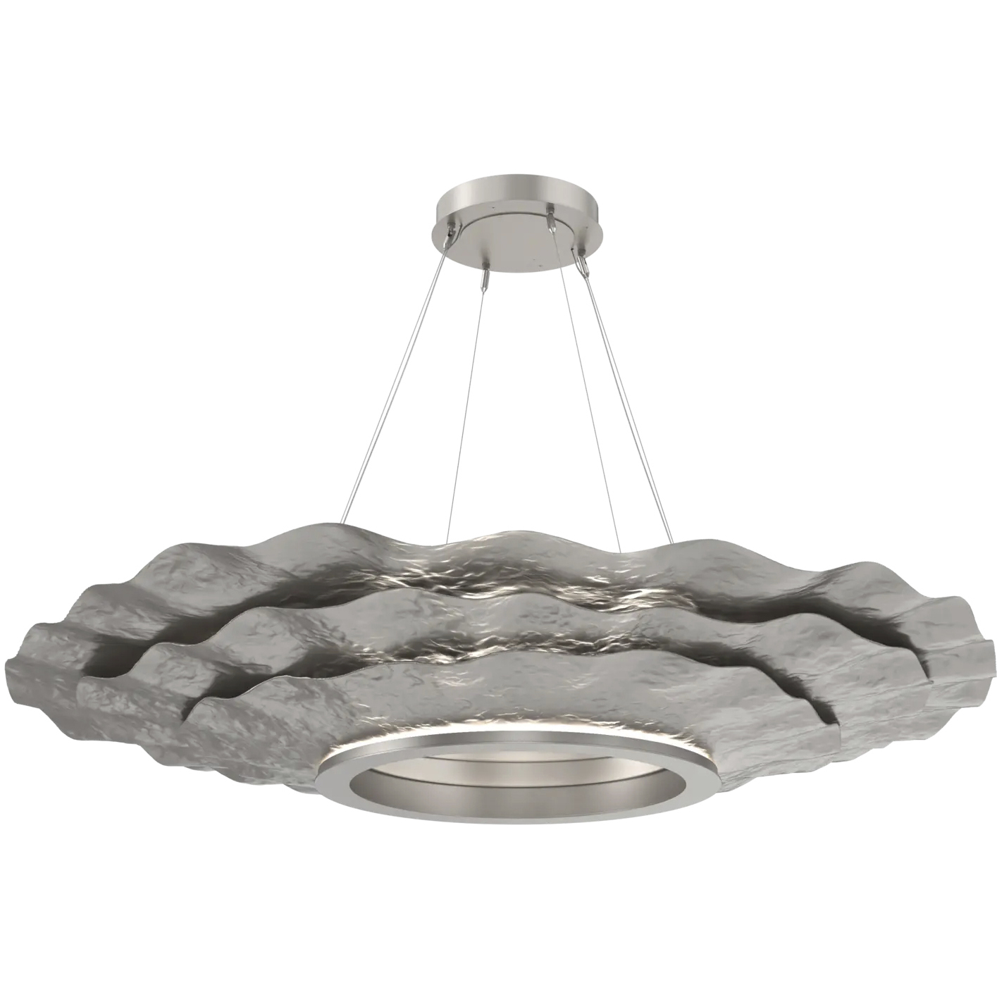 Delphine LED 61.4 inch Metallic Beige Silver Chandelier Ceiling Light