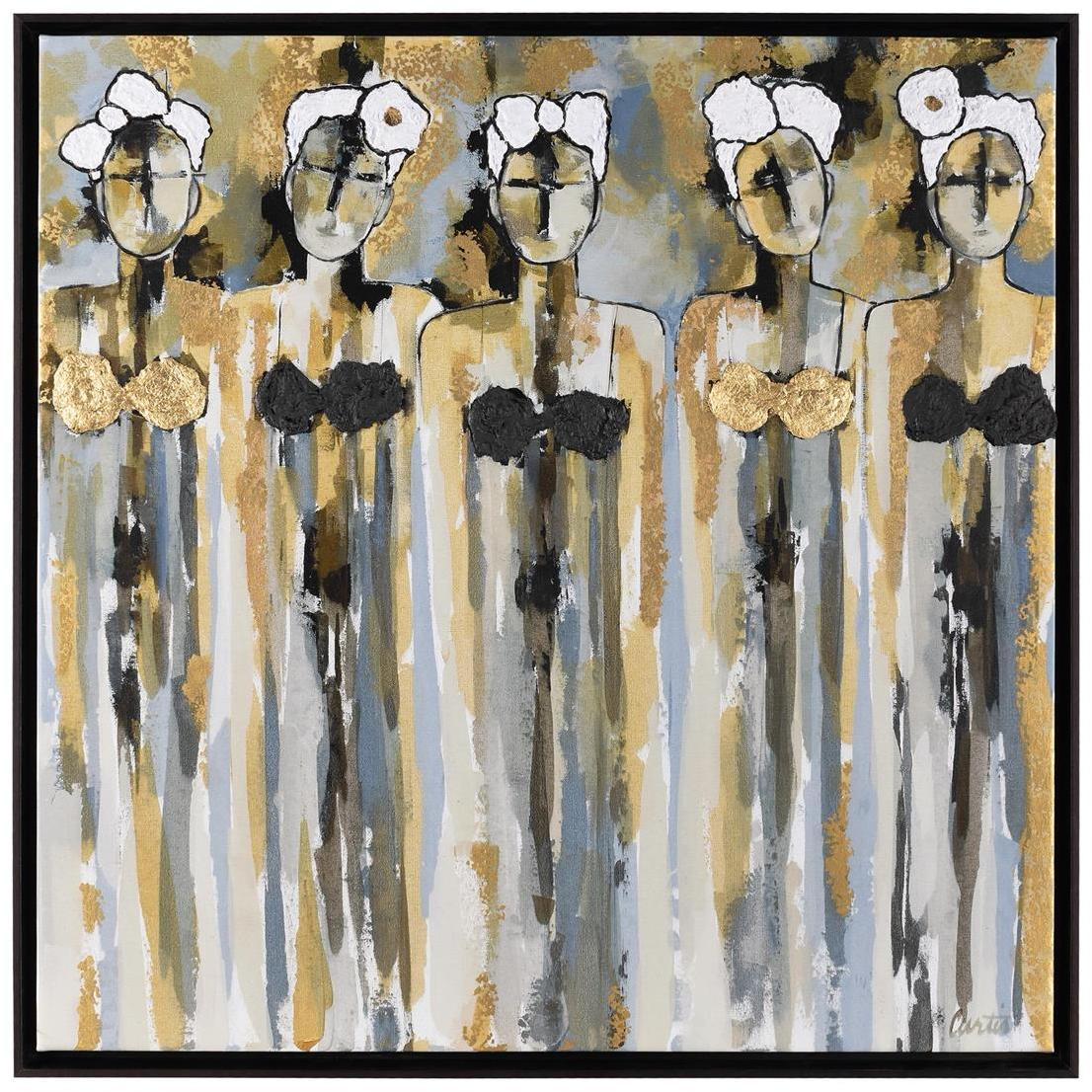 Joan Curtis' Les Silhouettes Perdues 35.62 X 35.62 inch Giclee