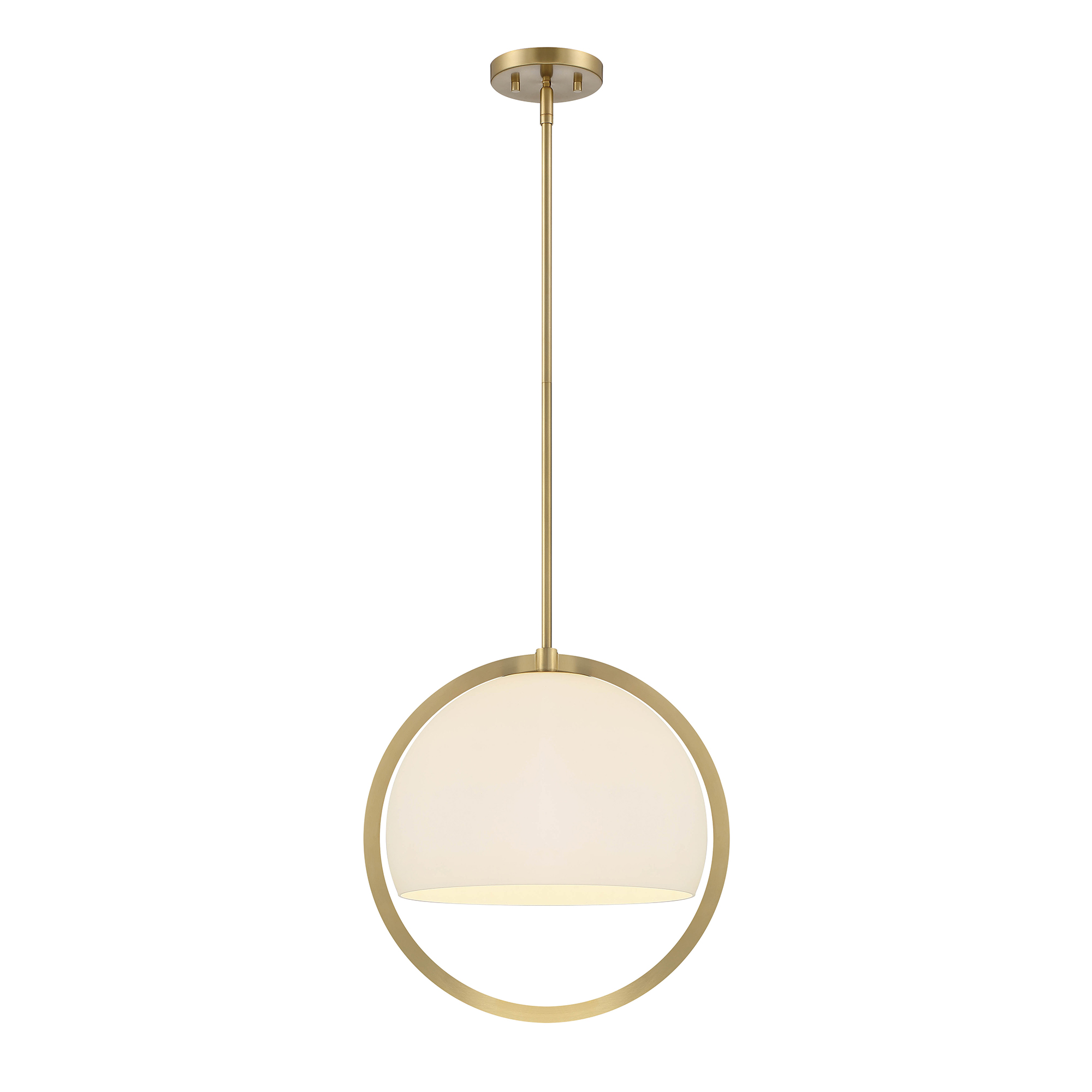 Eterna 1 Light 16 inch Brushed Gold Pendant Ceiling Light