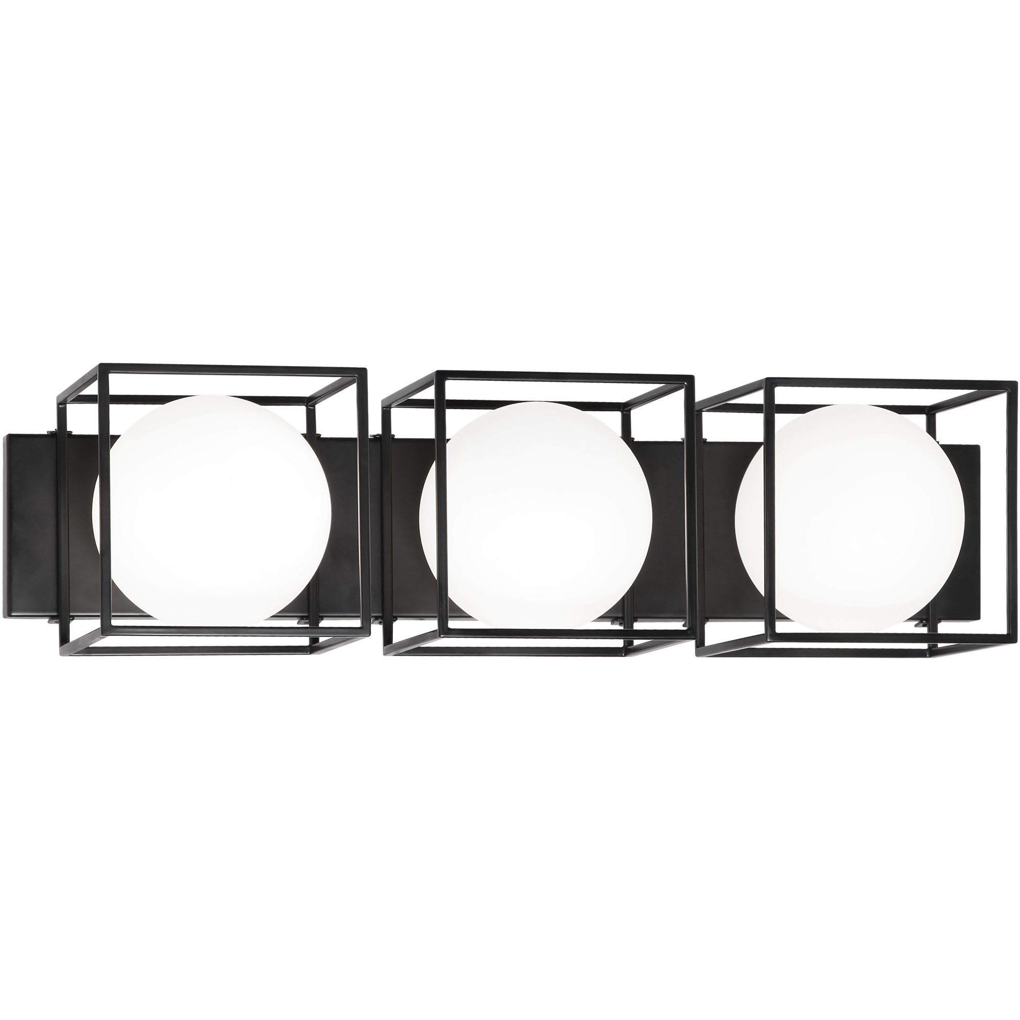 Squircle 3 Light 26.25 inch Black Wall Sconce Wall Light