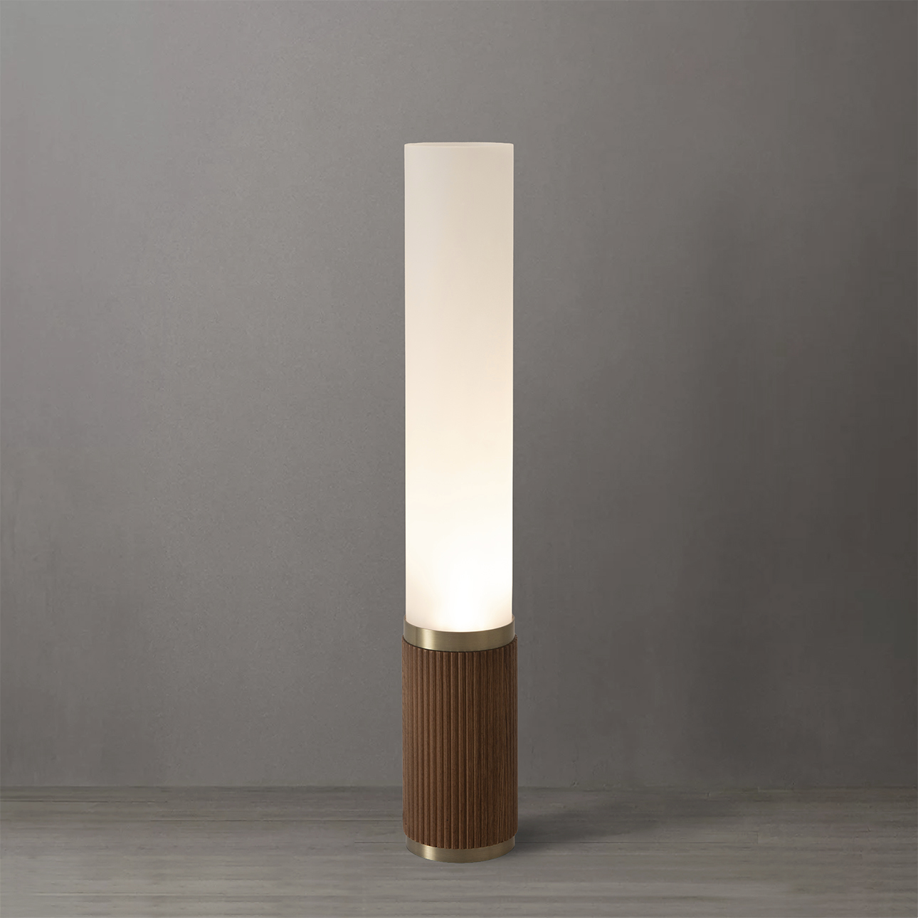 Tambo 28.4 inch 10 watt Weathered Brass and Walnut Table Lamp Portable Light