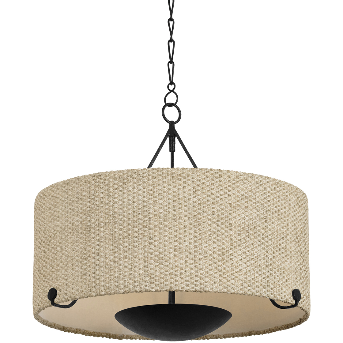 Elias 4 Light 28 inch Forged Iron Chandelier Ceiling Light