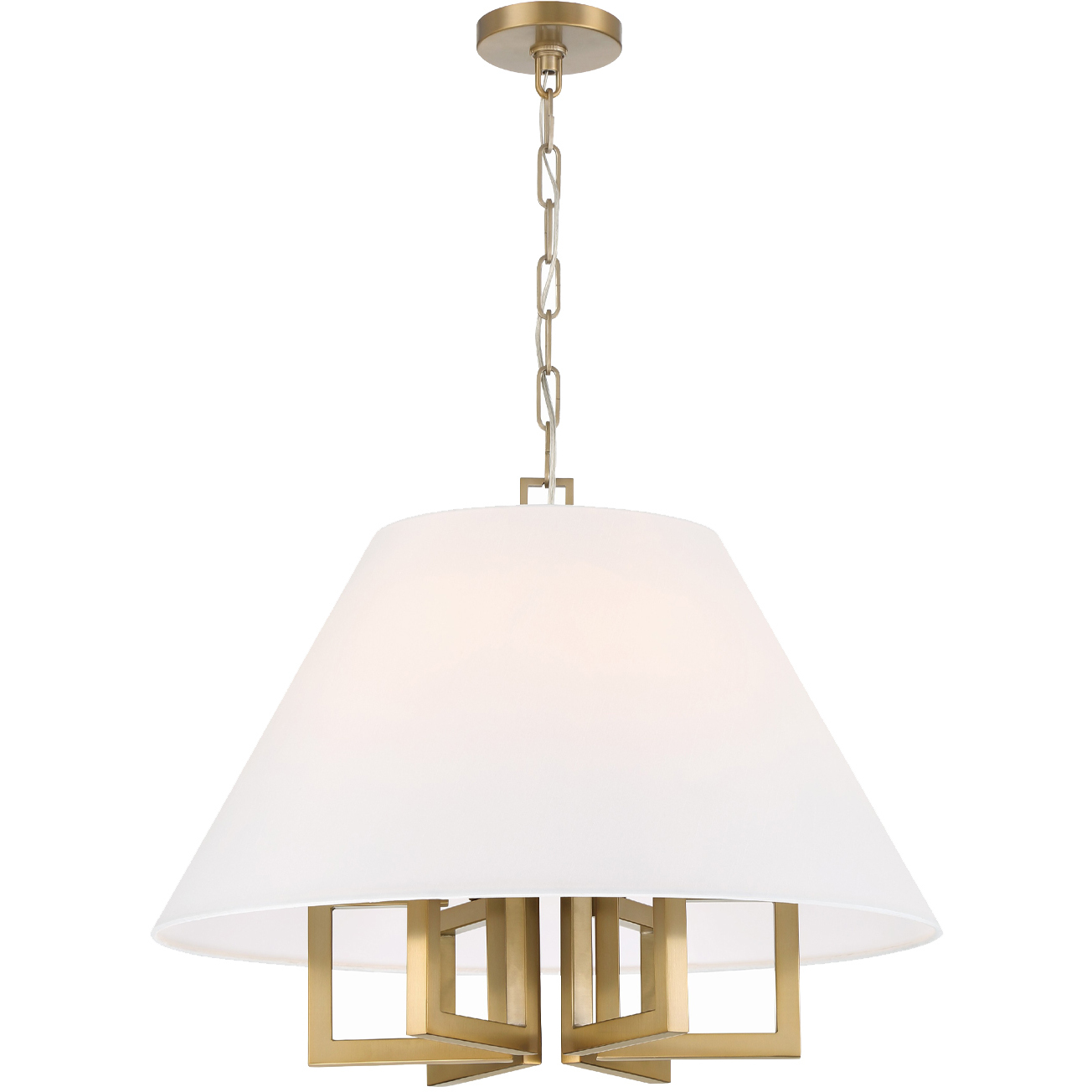 Westwood 6 Light 24 inch Vibrant Gold Chandelier Ceiling Light