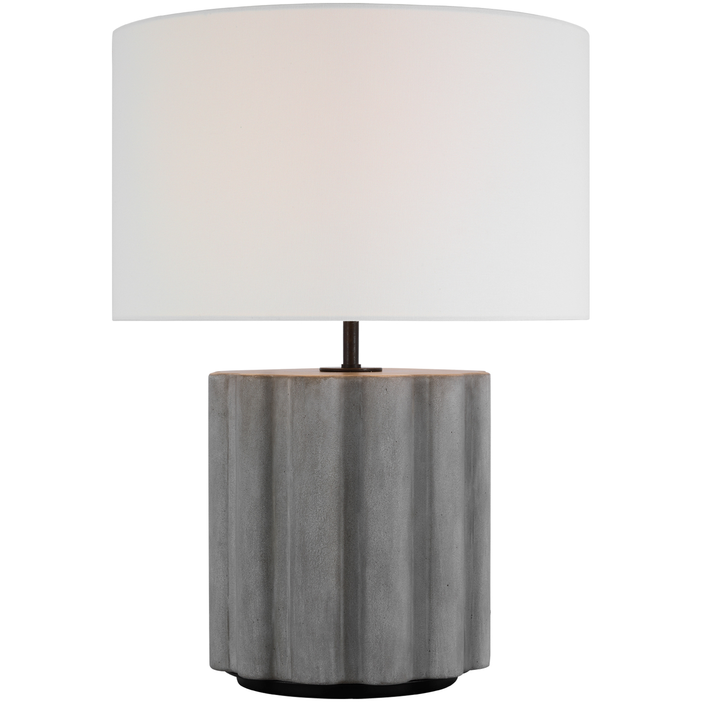 Kelly Wearstler Scioto 20.5 inch 15 watt Oyster Stained Concrete Table Lamp Portable Light, Medium
