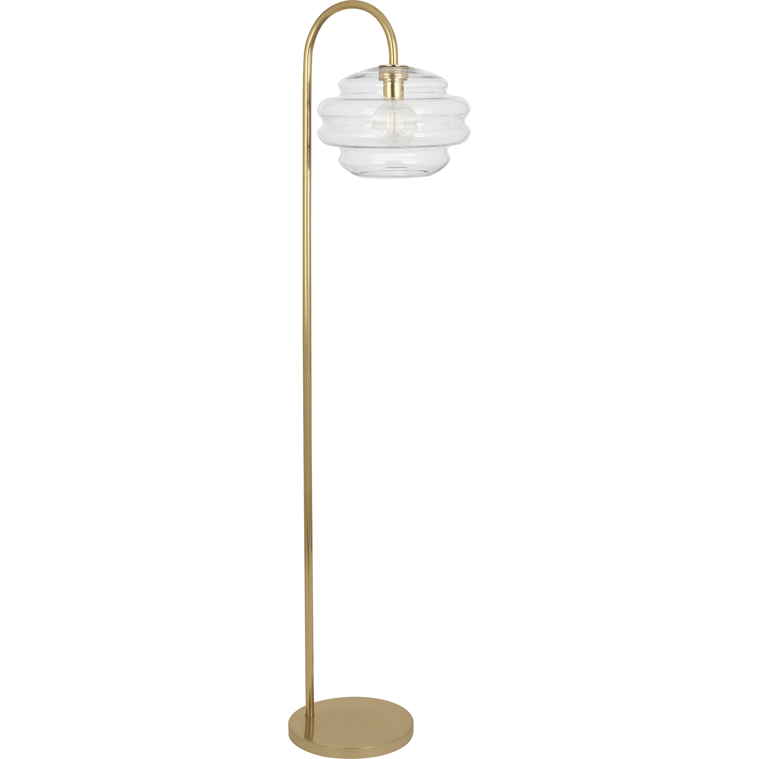 Horizon 62.5 inch 100 watt Clear Glass Floor Lamp Portable Light