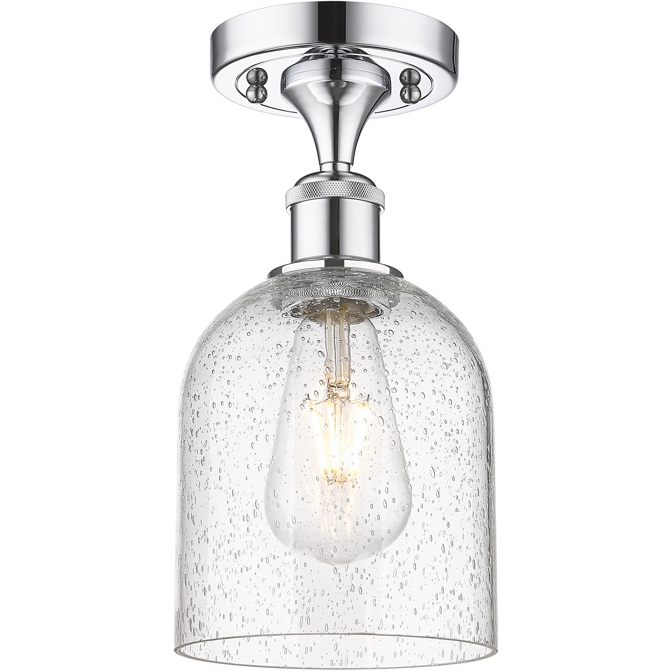 Ballston Bella 1 Light 5.5 inch Polished Chrome Semi-Flush Mount Ceiling Light