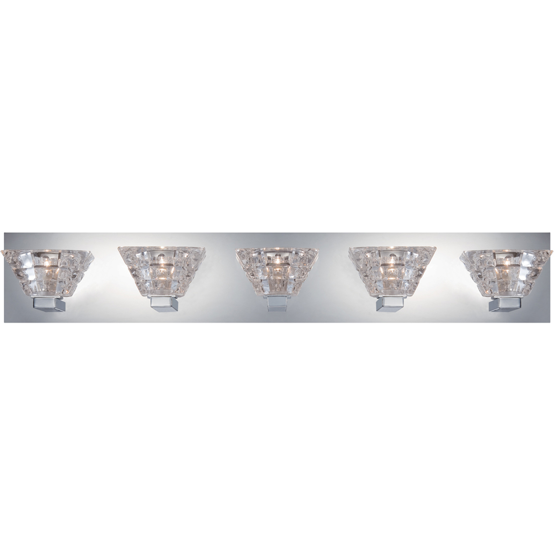 Zilli 5 Light 31 inch Chrome Vanity Light Wall Light