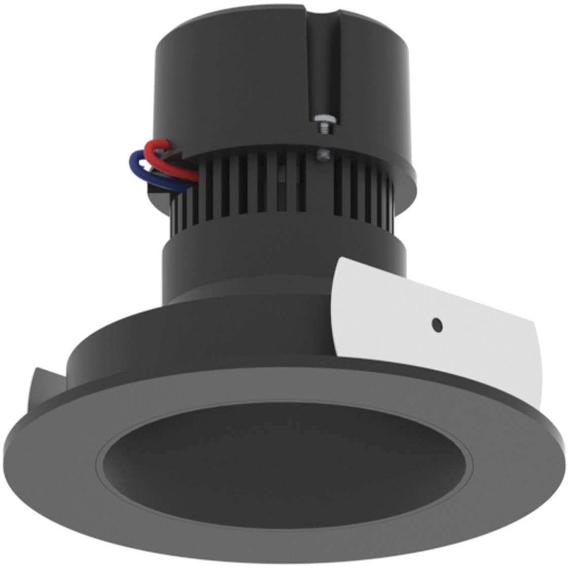 Pearl Black Reflector / Black Flange LED Round Retrofit Reflector in 3000K, 4" Retrofit