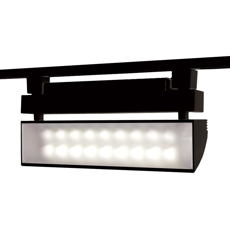 Wall Wash 1 Light 120 Black Track Head Ceiling Light in 4000K
