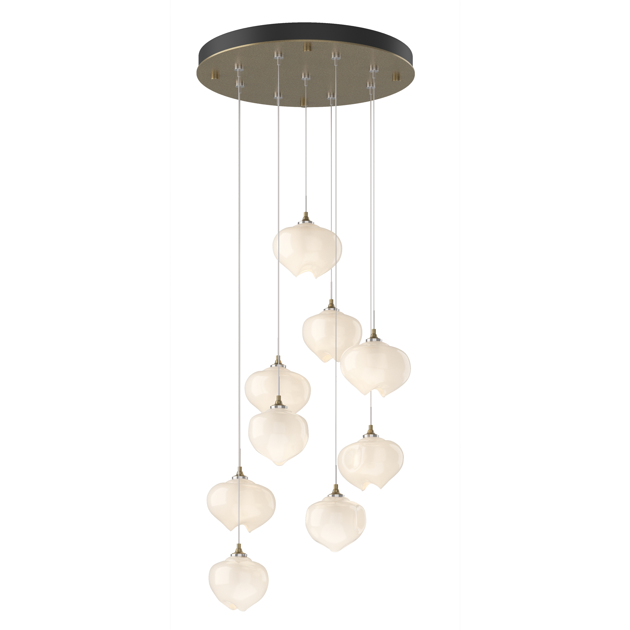 Ume 9 Light 20.5 inch Soft Gold Pendant Ceiling Light in Frosted, Standard