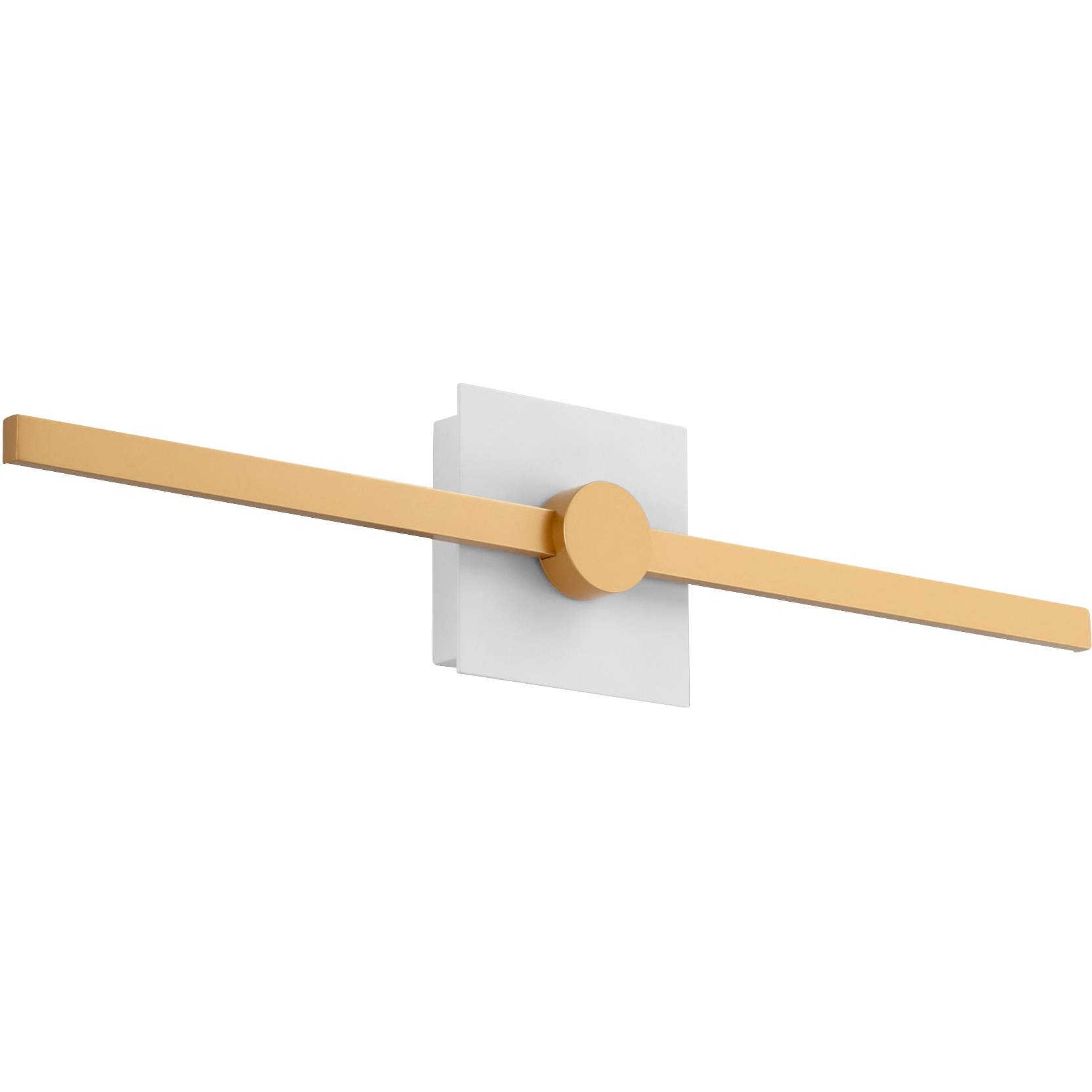 Zora 1 Light 21 inch White/Industrial Brass Vanity Light Wall Light