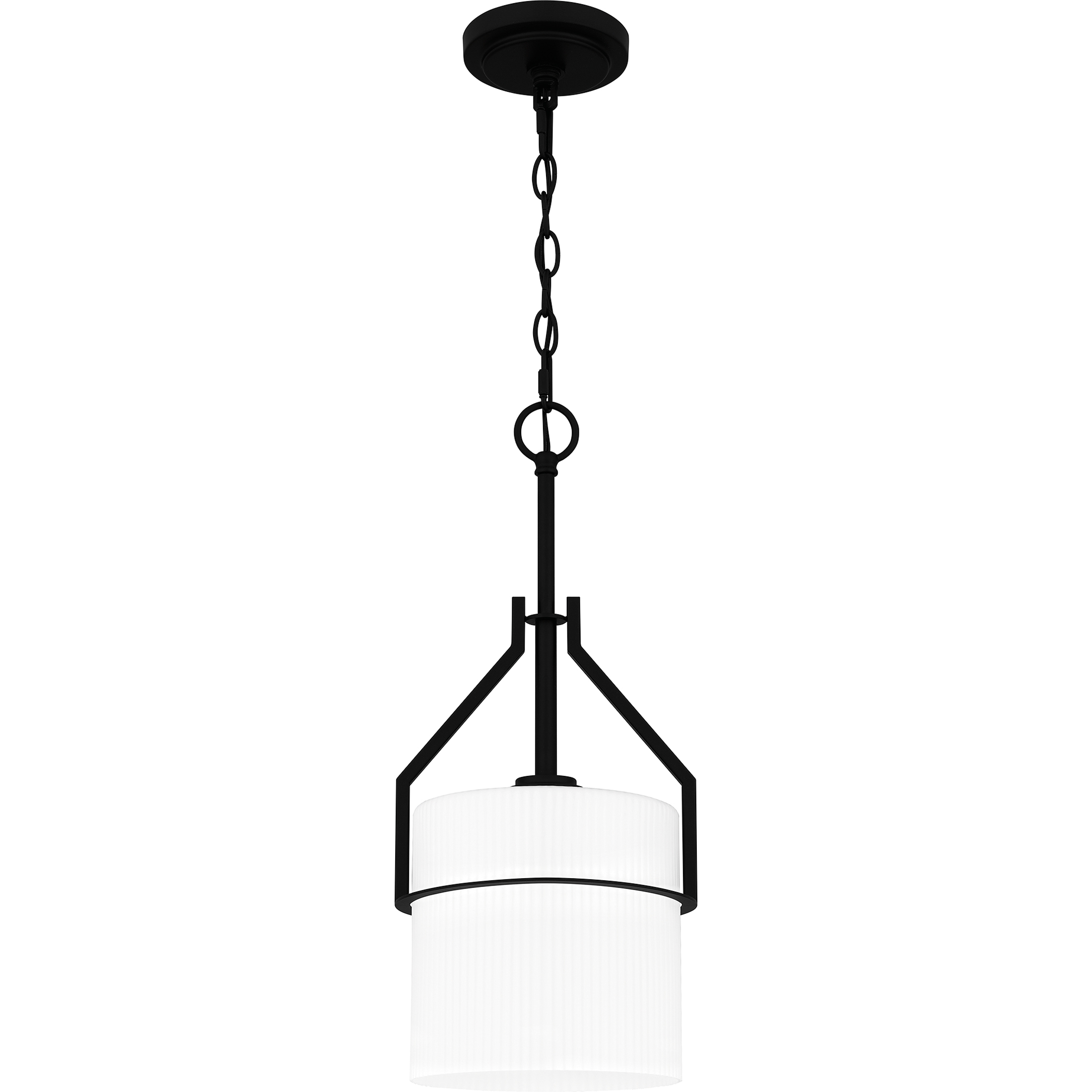 Seymour 1 Light 8.5 inch Matte Black Mini Pendant Ceiling Light, Small