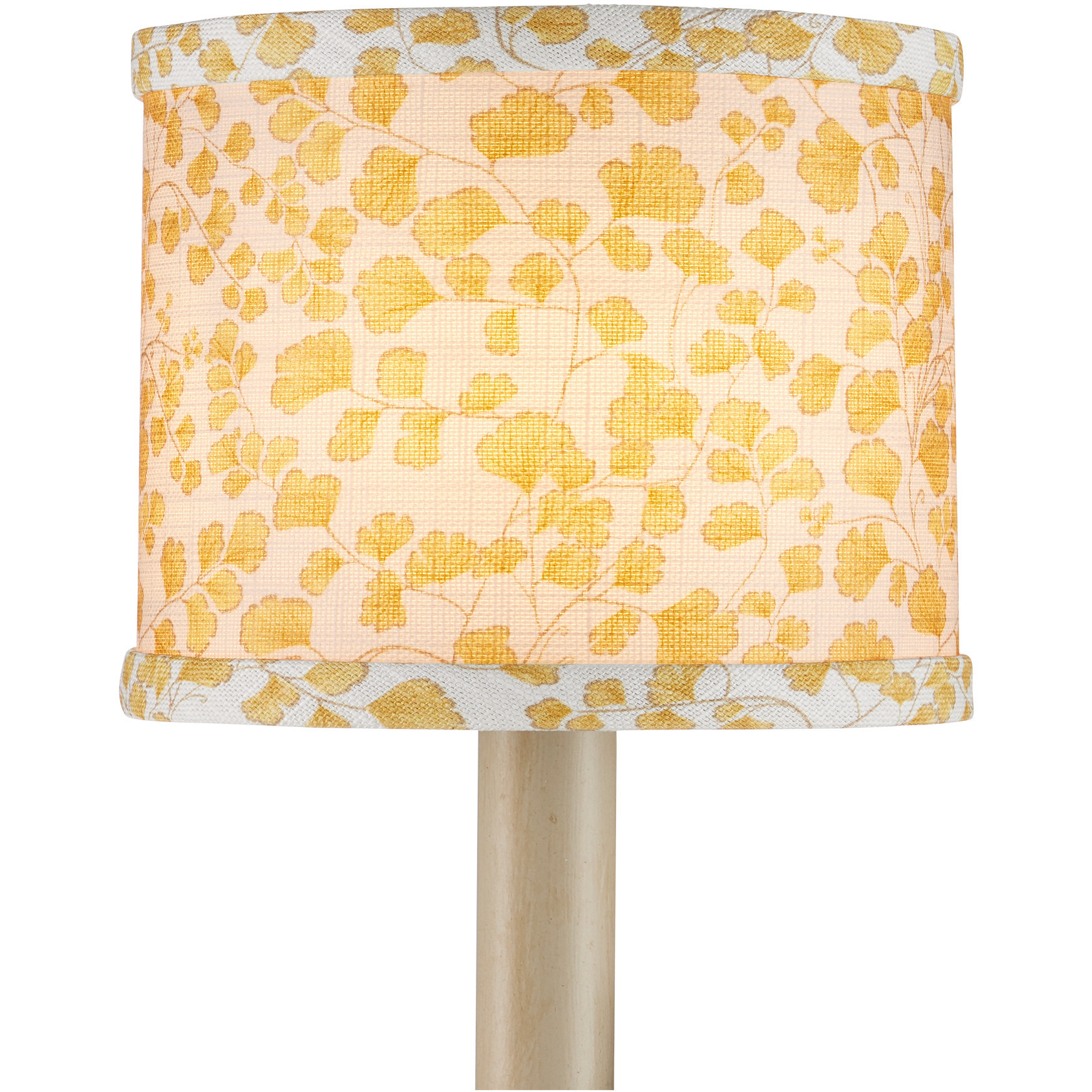 Maiden Fern Yellow and Ivory 5 inch Chandelier Shade