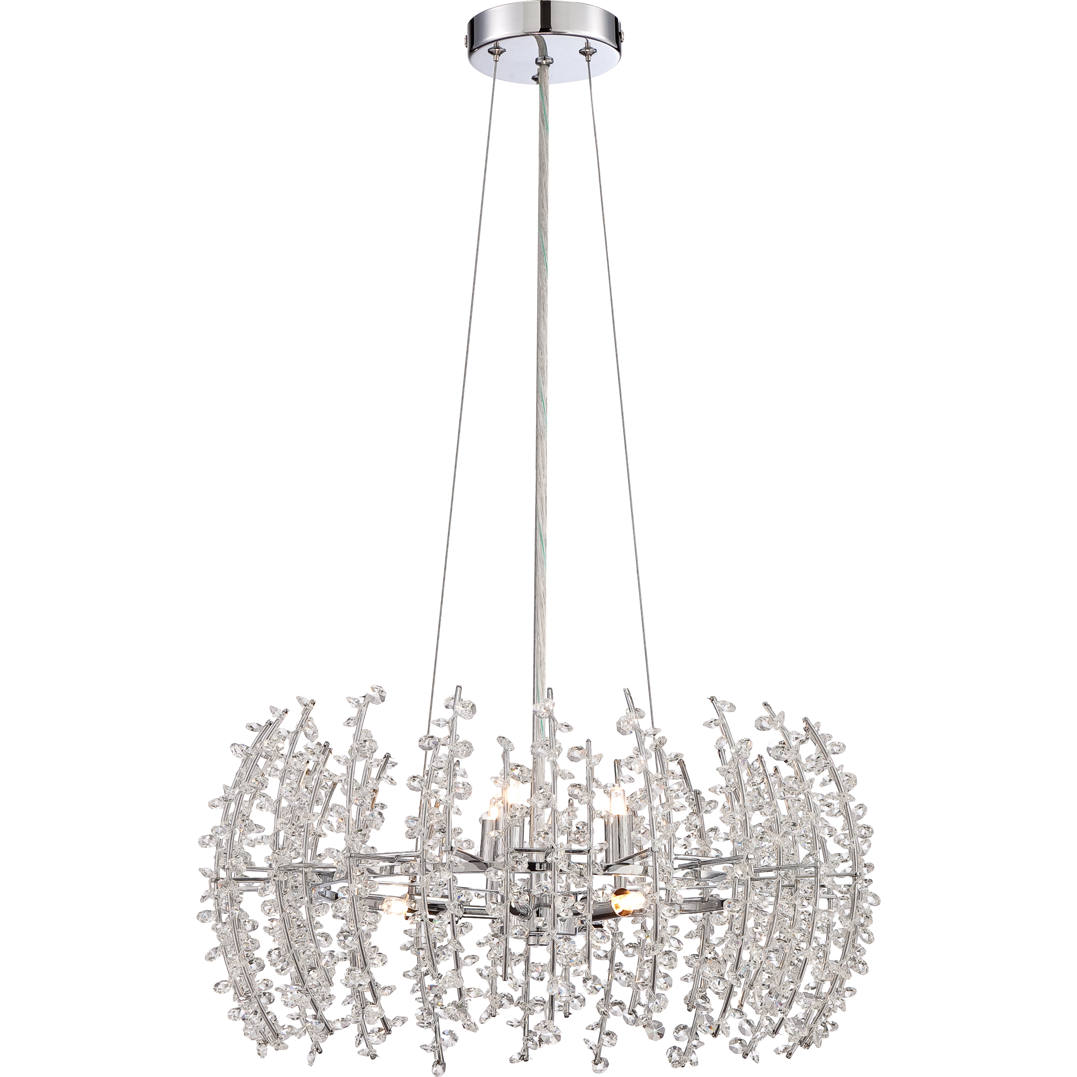 Valla 6 Light 20 inch Polished Chrome Pendant Ceiling Light