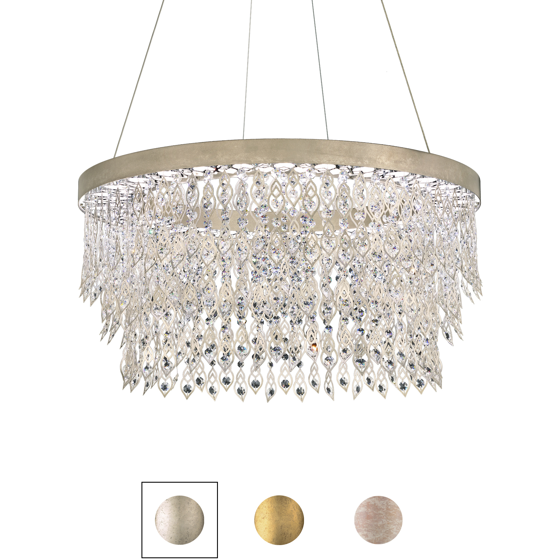 Signature Pavona LED 36 inch Heirloom Gold Chandelier Ceiling Light
