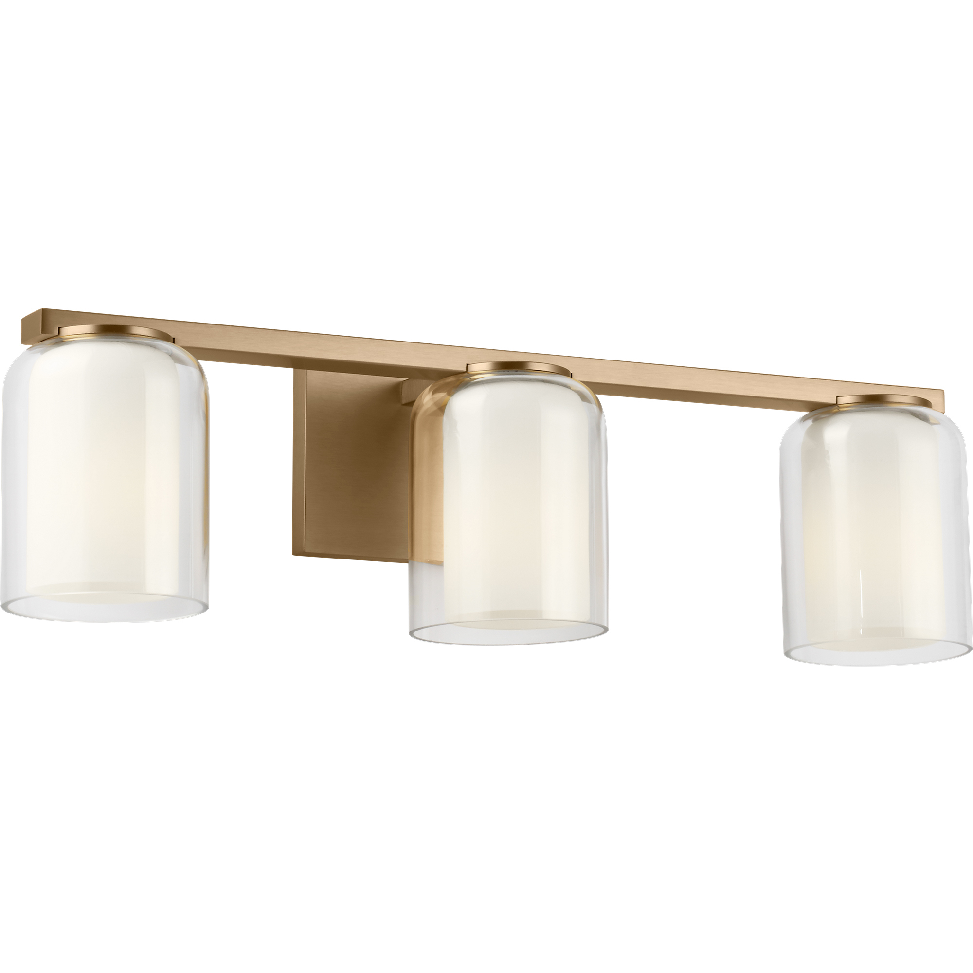 Drew & Jonathan Holden 3 Light 23.38 inch Satin Brass Bath Vanity Wall Light in LED