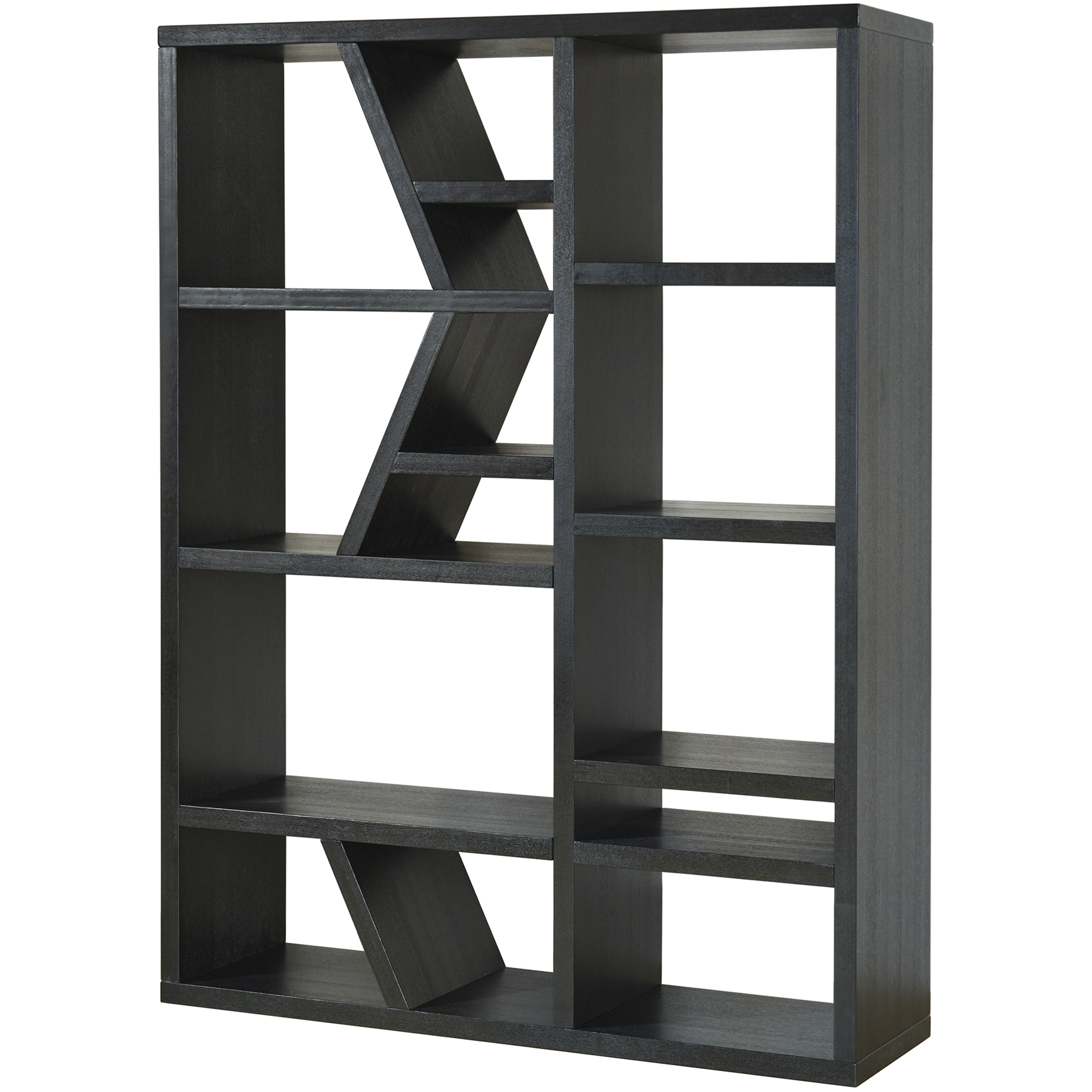 Winnona Ebony Woodgrain Bookshelf
