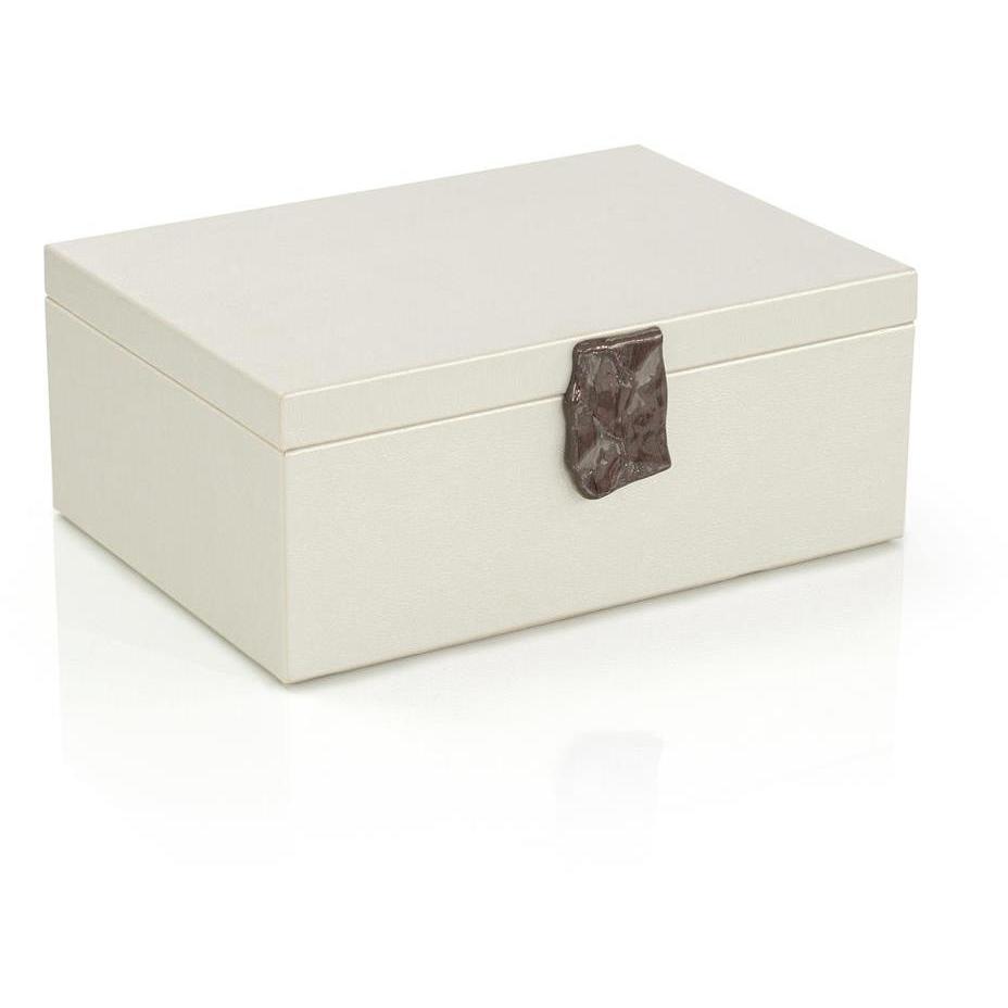 Opal Lynx 14 X 10 inch Vegan Leather Box, Large