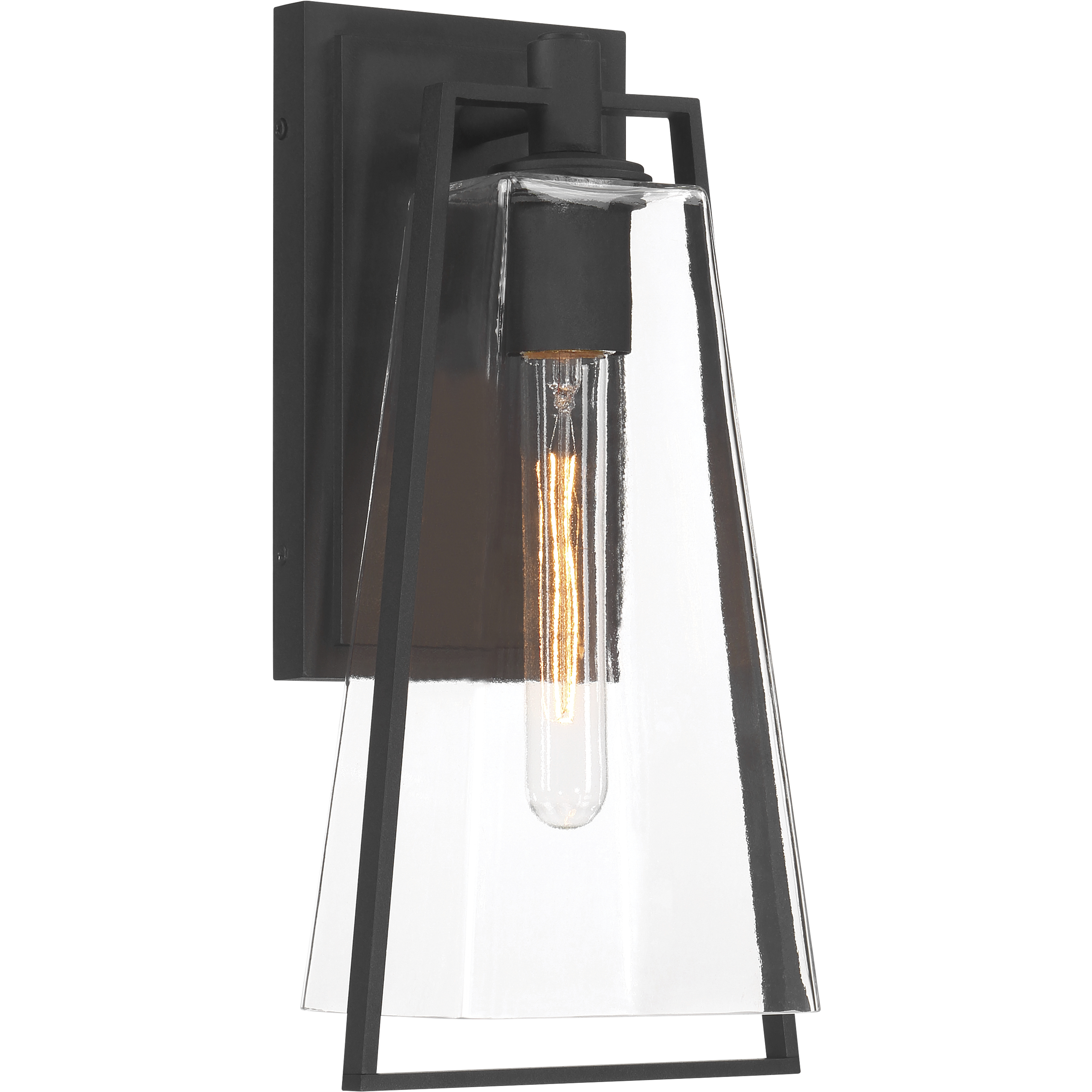 Costa 1 Light 16 inch Sand Coal Black Outdoor Wall Sconce