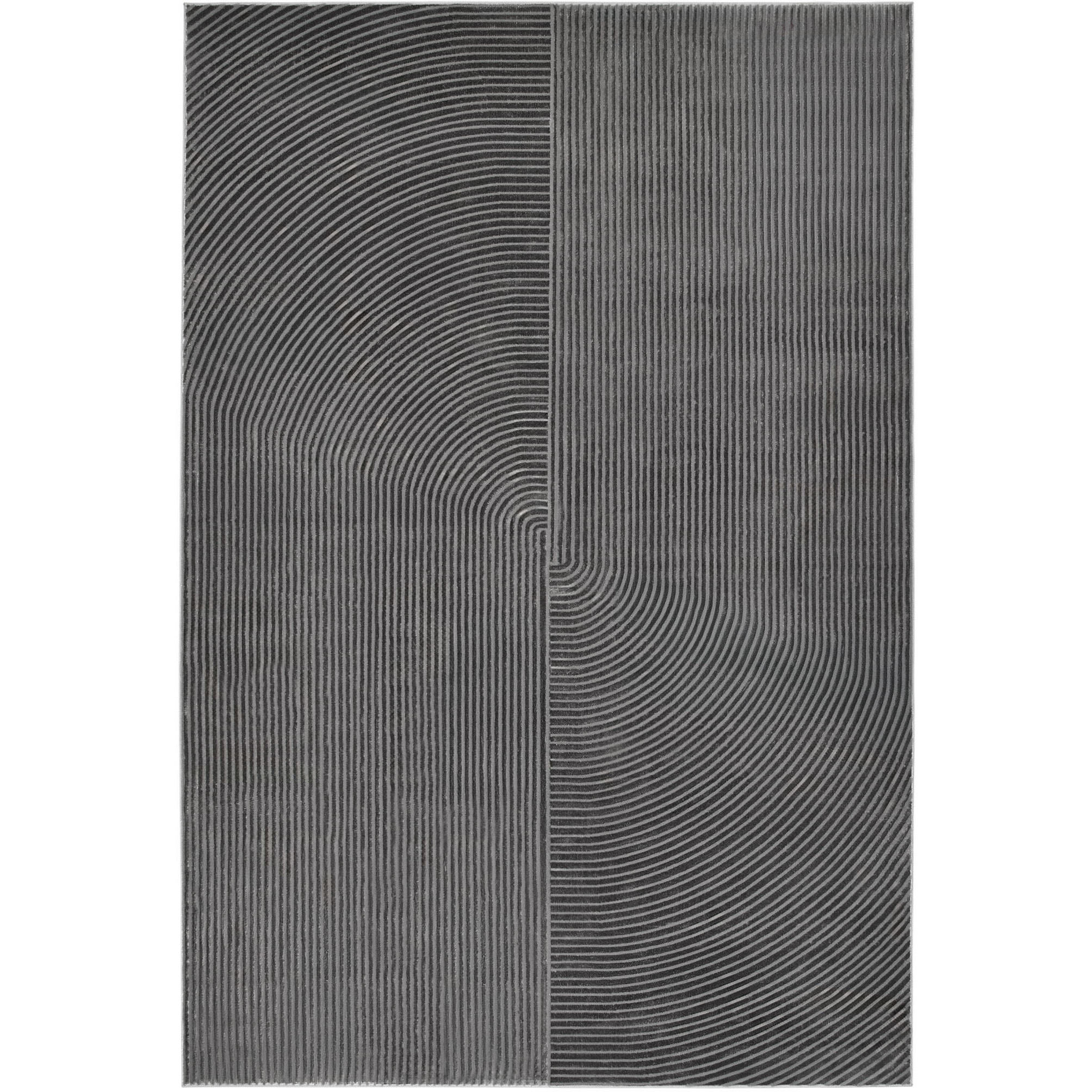 Livenza 130 X 94 inch Dark Grey Rug in 8 x 11