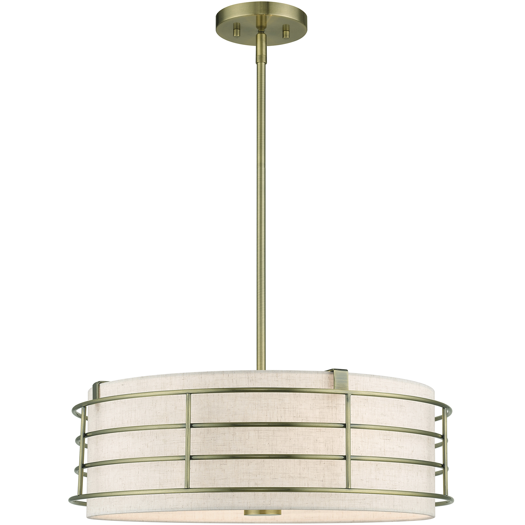 Blanchard 4 Light 20 inch Antique Brass Pendant Chandelier Ceiling Light